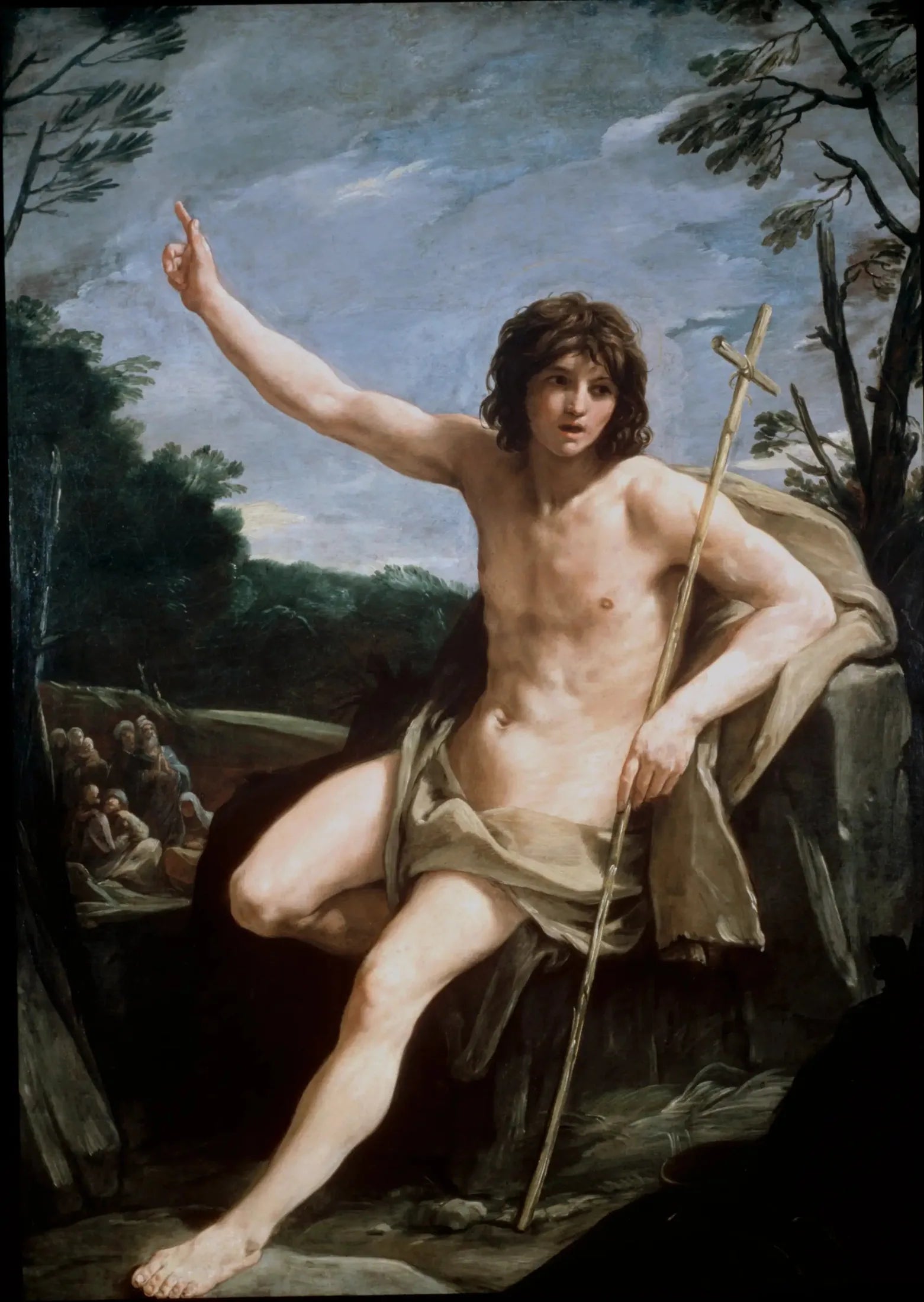 Saint Jean-Baptiste au désert - Guido Reni image 1 copie de tableau peinte à la main