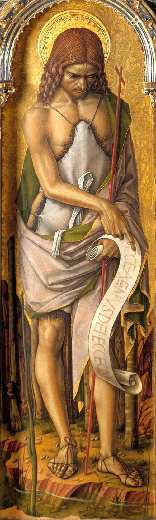 Saint Jean-Baptiste - Carlo Crivelli image 1 reproduction d’œuvre d’art à l’huile