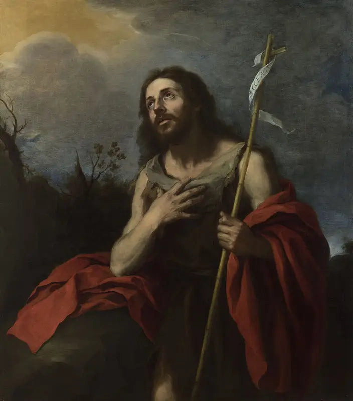 Saint Jean-Baptiste dans le désert - Bartolomé Esteban Murillo image 1 reproduction de peinture à l’huile