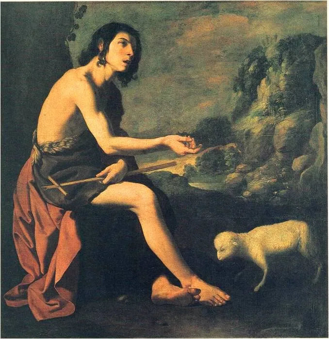 Saint Jean-Baptiste dans le désert - Francisco de Zurbarán image 1 reproduction artisanale de tableau