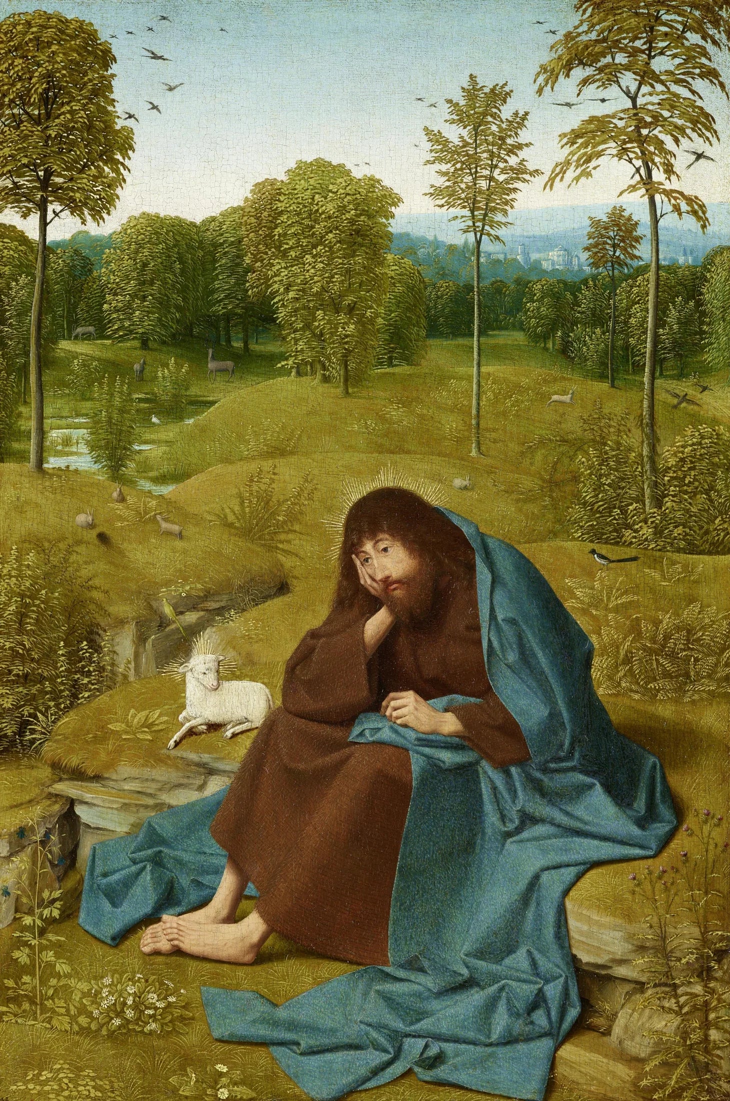 Saint Jean-Baptiste dans le désert - Geertgen tot Sint Jans image 1 reproduction d’œuvre d’art à l’huile