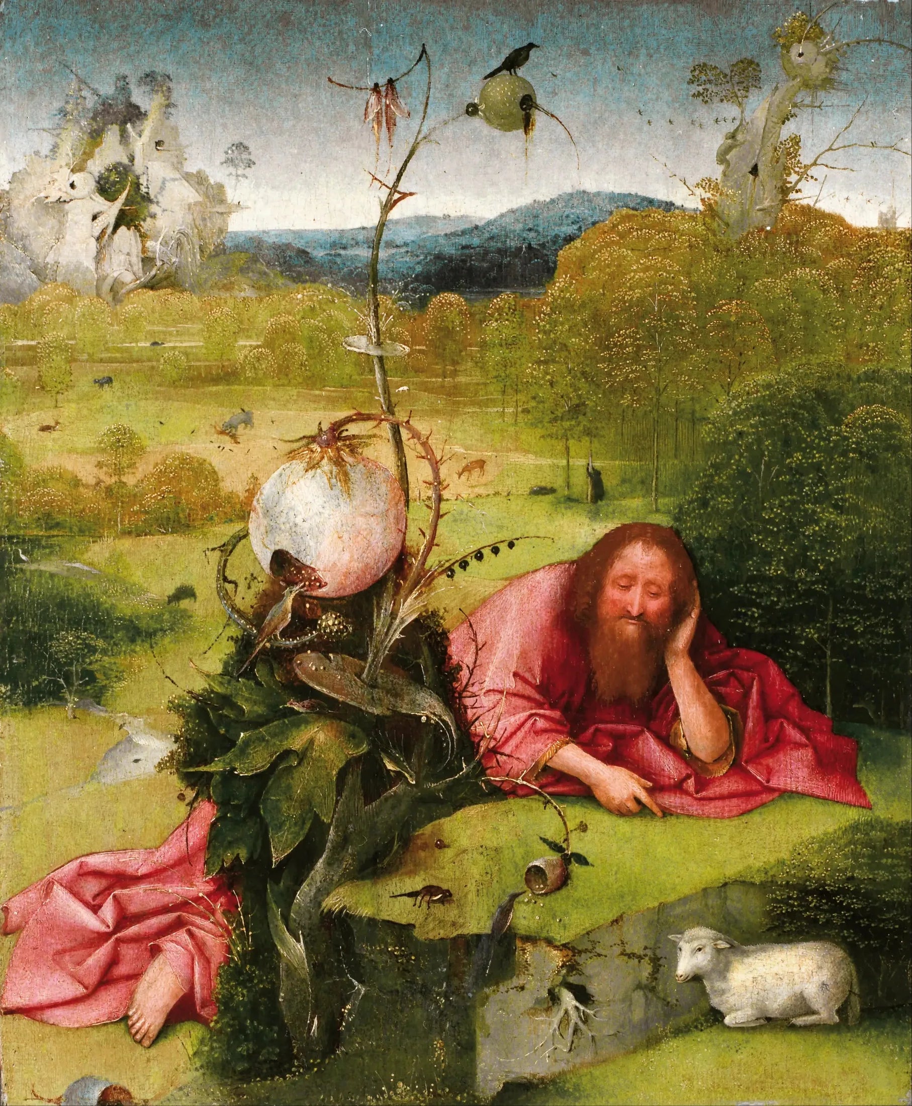 Saint Jean-Baptiste dans le désert - Hieronymus Bosch image 1 tableau peint à l’huile sur toile