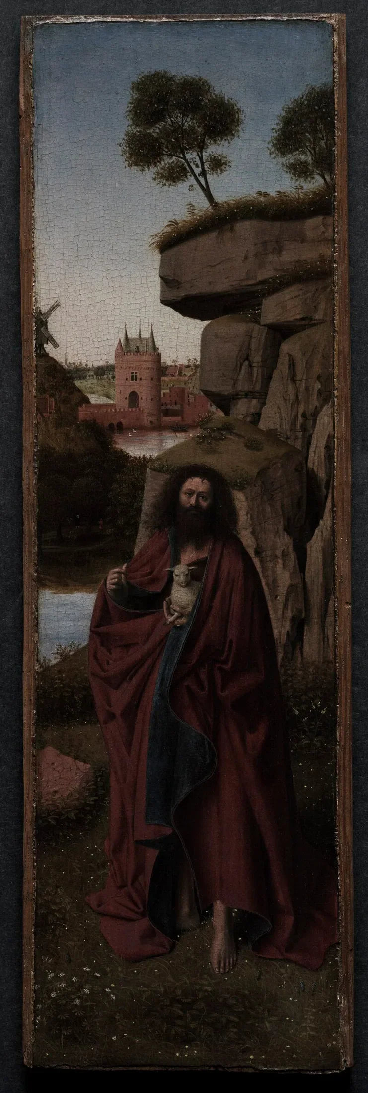 Saint Jean-Baptiste dans un paysage - Petrus Christus image 1 tableau peint à l’huile sur toile