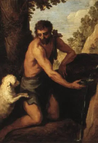 Saint Jean-Baptiste - David Teniers le Jeune image 1 tableau peint à l’huile sur toile