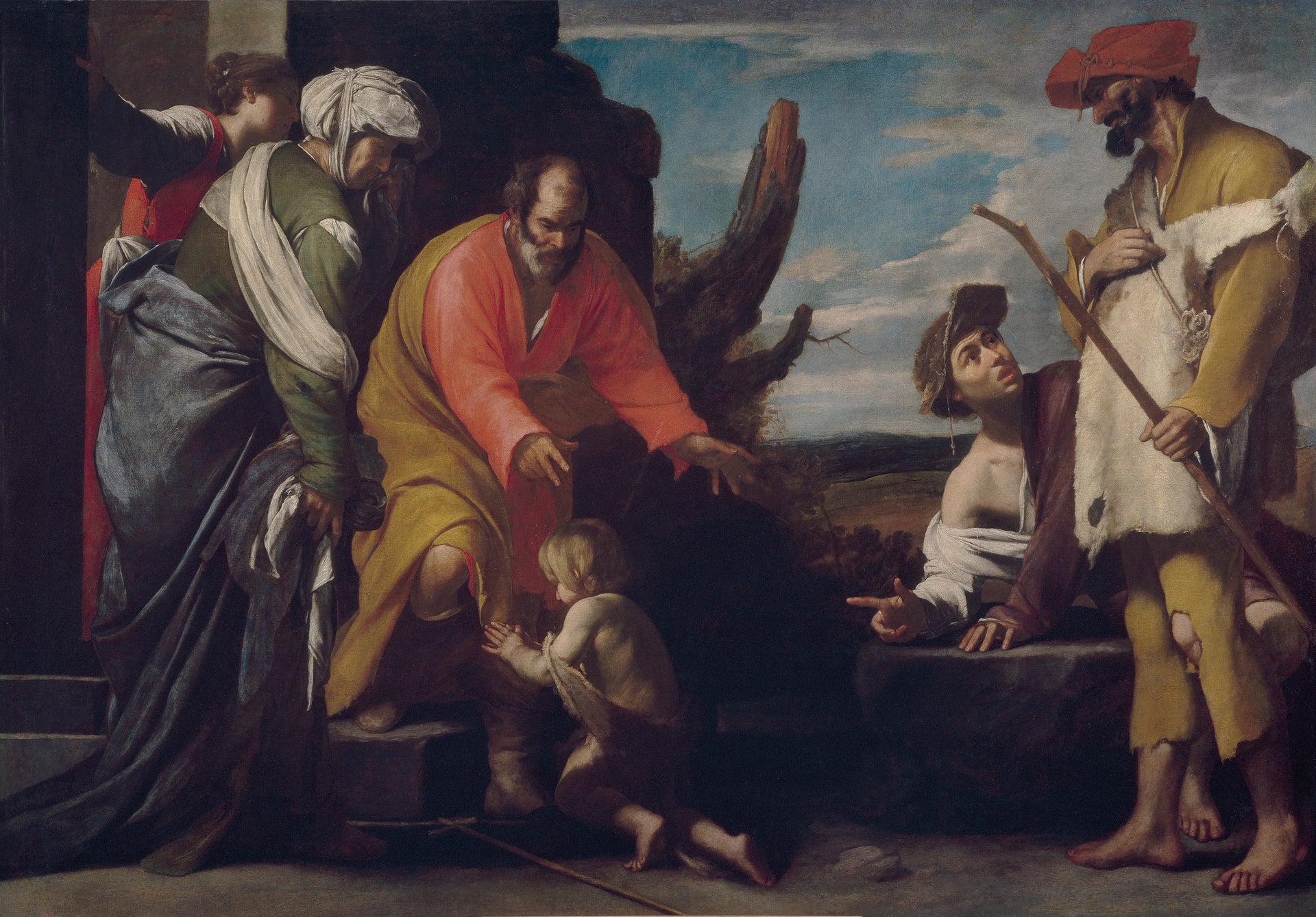 Saint Jean-Baptiste dit au revoir à ses parents - Massimo Stanzione