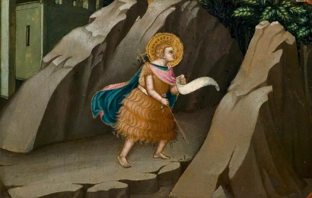 Saint Jean-Baptiste entrant dans le désert - Lorenzo Monaco image 1 reproduction artisanale de tableau