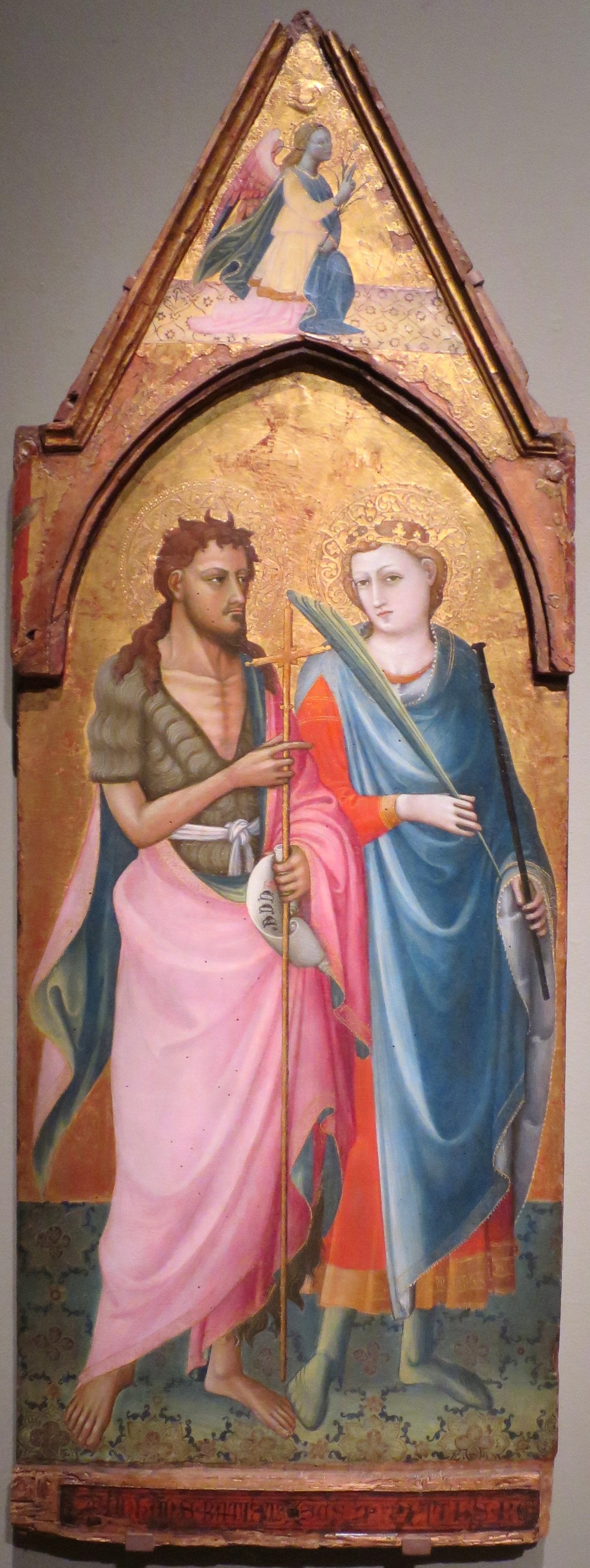 Saint Jean-Baptiste et Saint Miniato - Bicci di Lorenzo image 1 tableau peint à l’huile sur toile