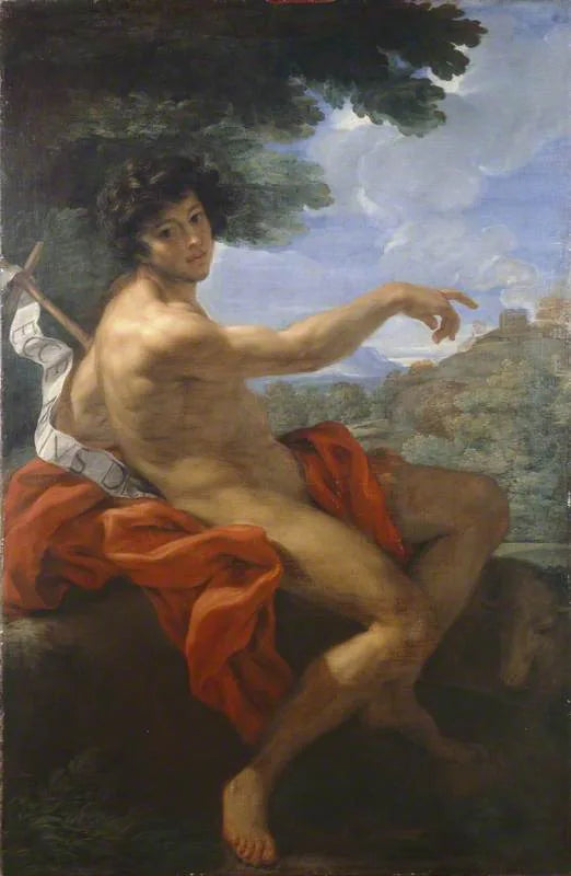 Saint Jean-Baptiste - Giovanni Battista Gaulli image 1 tableau peint à l’huile sur toile