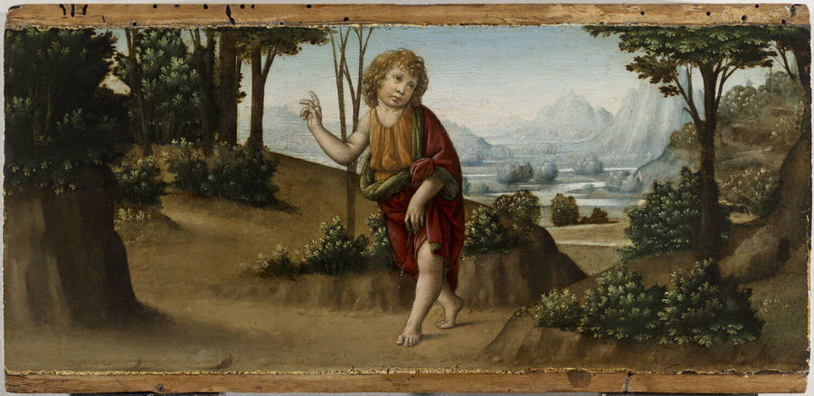 Saint Jean-Baptiste partant dans le désert - Lorenzo di Credi (Lorenzo di Andrea di Oderigo di Andrea di Credi, dit)