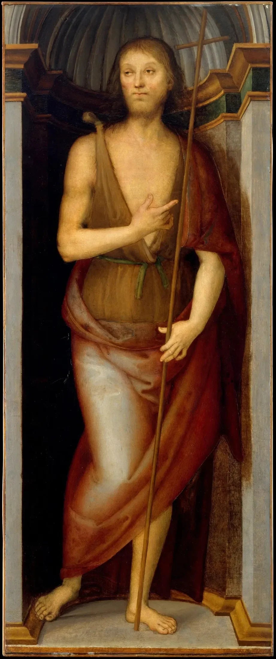 Saint Jean-Baptiste; Sainte Lucie - Pietro Perugino image 1 reproduction artisanale de tableau