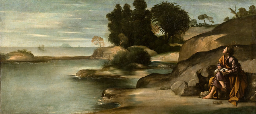 Saint Jean l'Évangéliste à Patmos - Juan Bautista Maíno