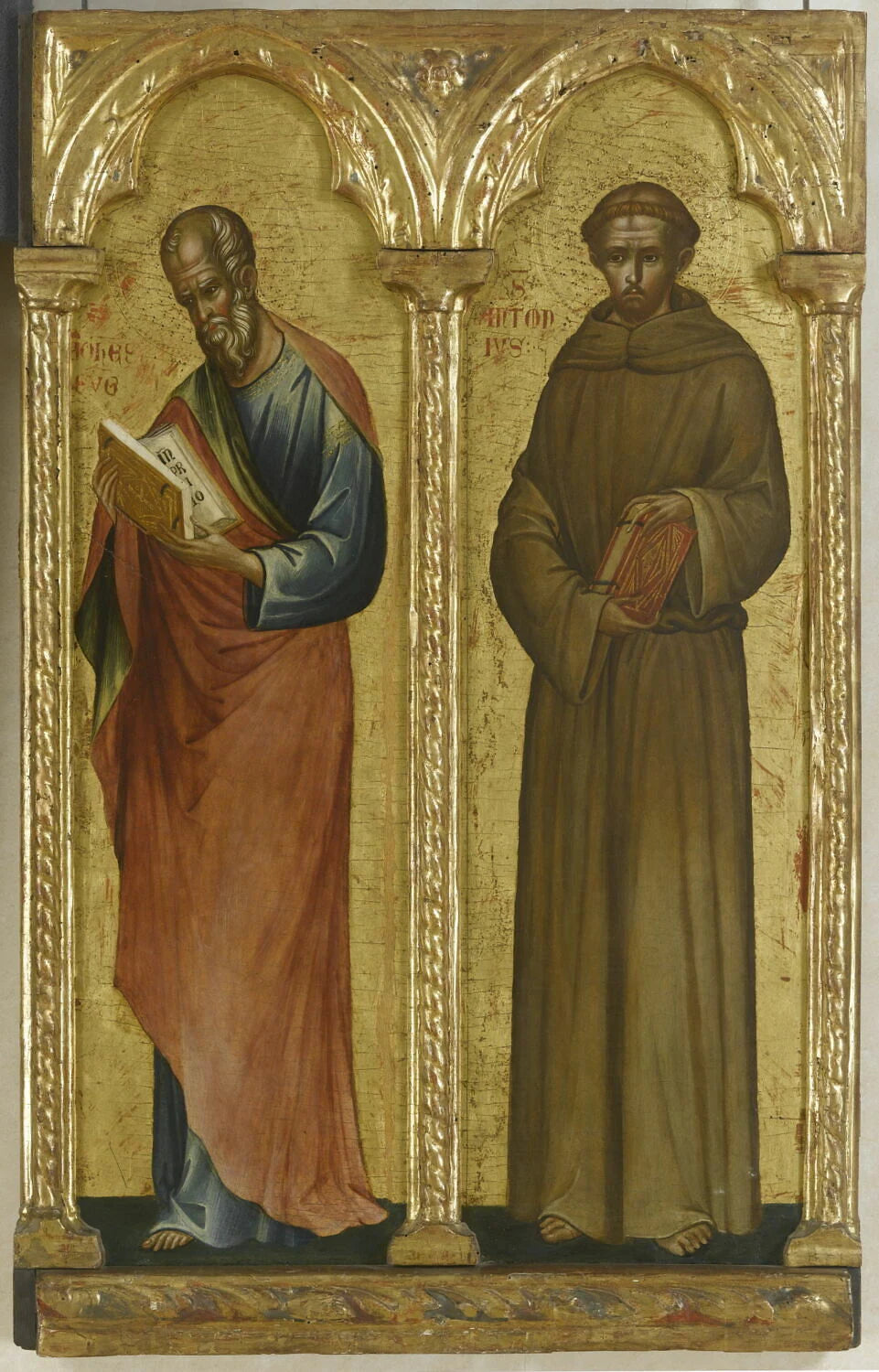 Saint Jean l'Évangéliste ; Saint Antoine de Padoue - Paolo Veneziano (Paolo da Venezia, dit)