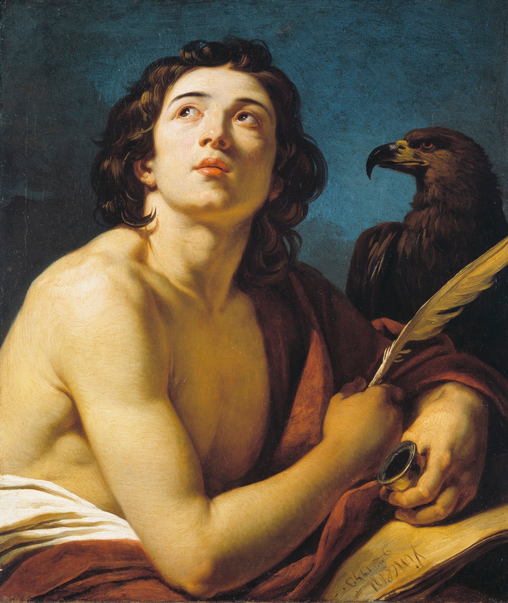 Saint Jean l'Évangéliste - François-André Vincent image 1 reproduction de peinture à l’huile