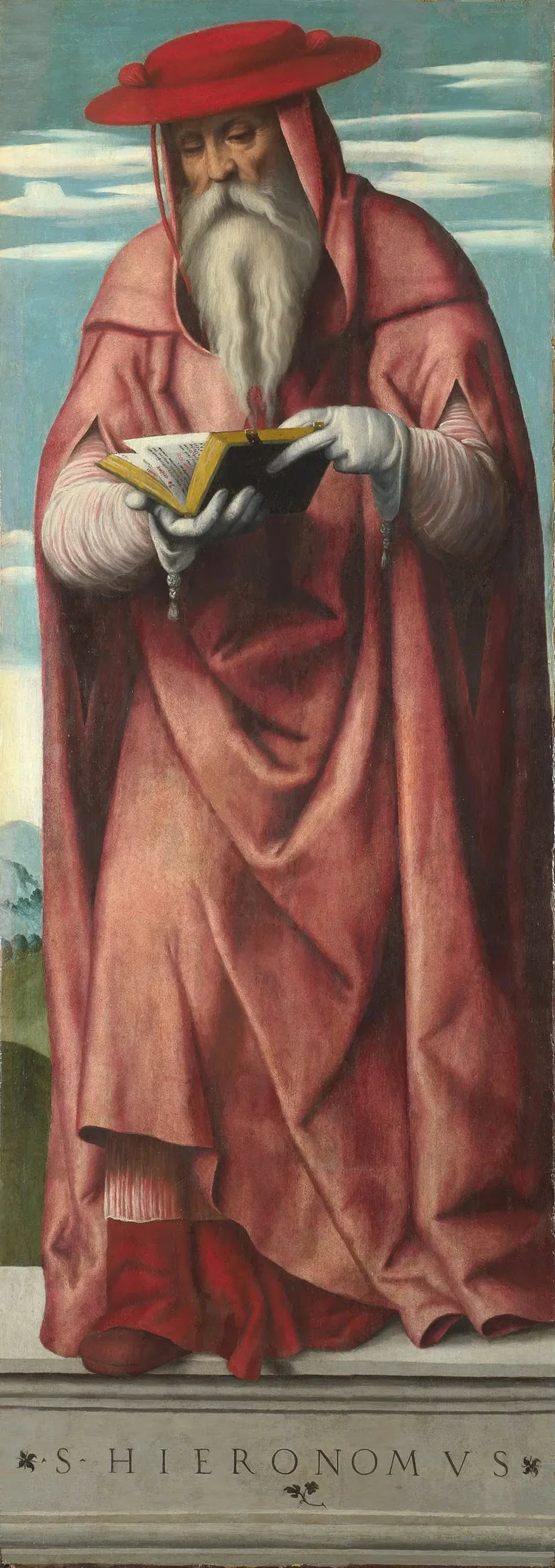 Saint Jérôme - Alessandro Bonvicino image 1 copie de tableau peinte à la main