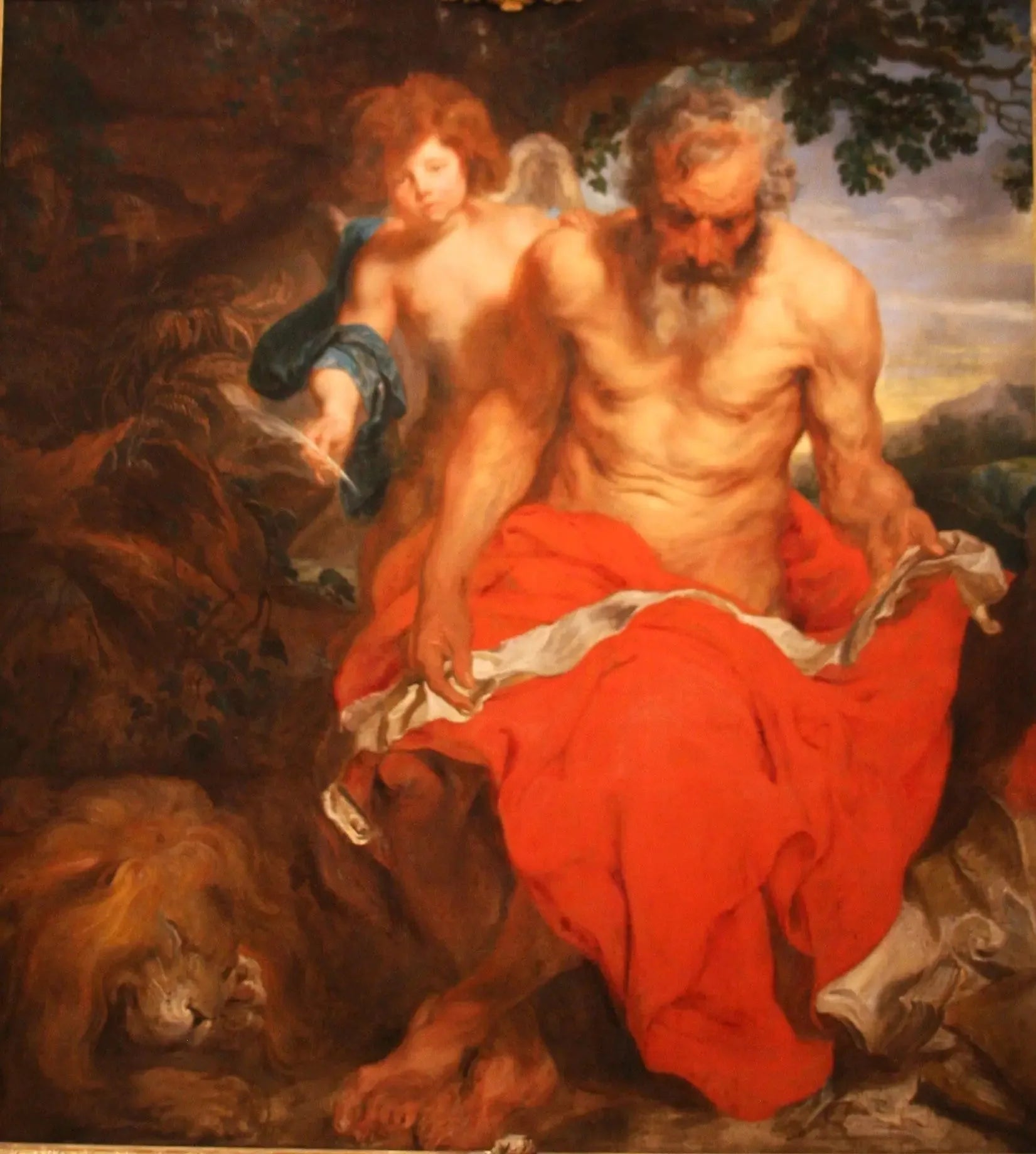 Saint Jérôme - Antoine van Dyck image 1 reproduction artisanale de tableau