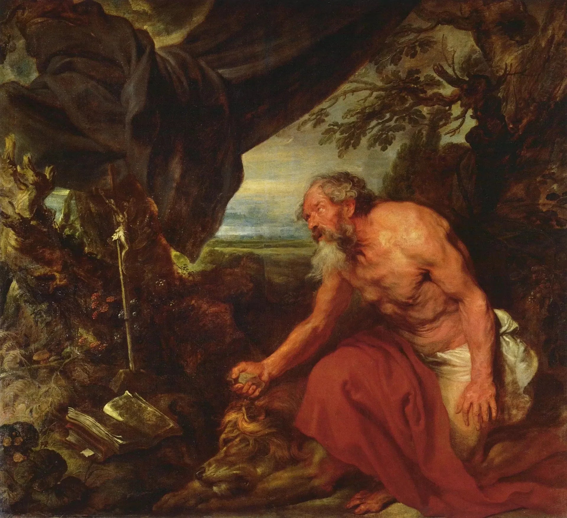 Saint Jérôme - Antoine van Dyck image 1 reproduction d’œuvre d’art à l’huile