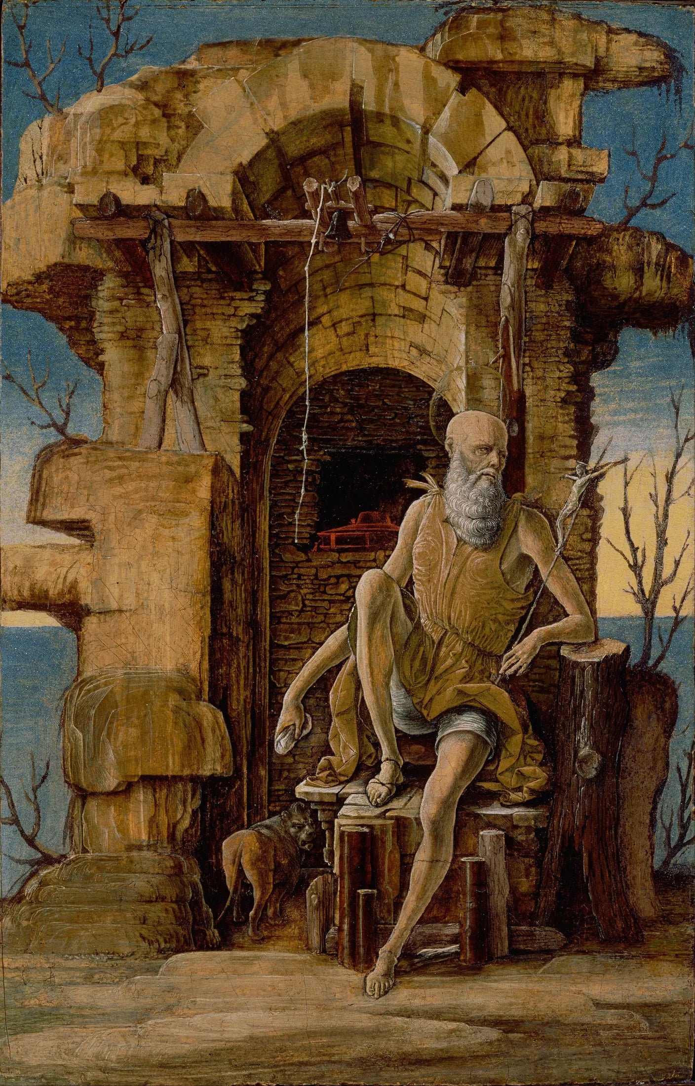 Saint Jérôme dans le désert - Ercole de’ Roberti image 1 reproduction de peinture à l’huile