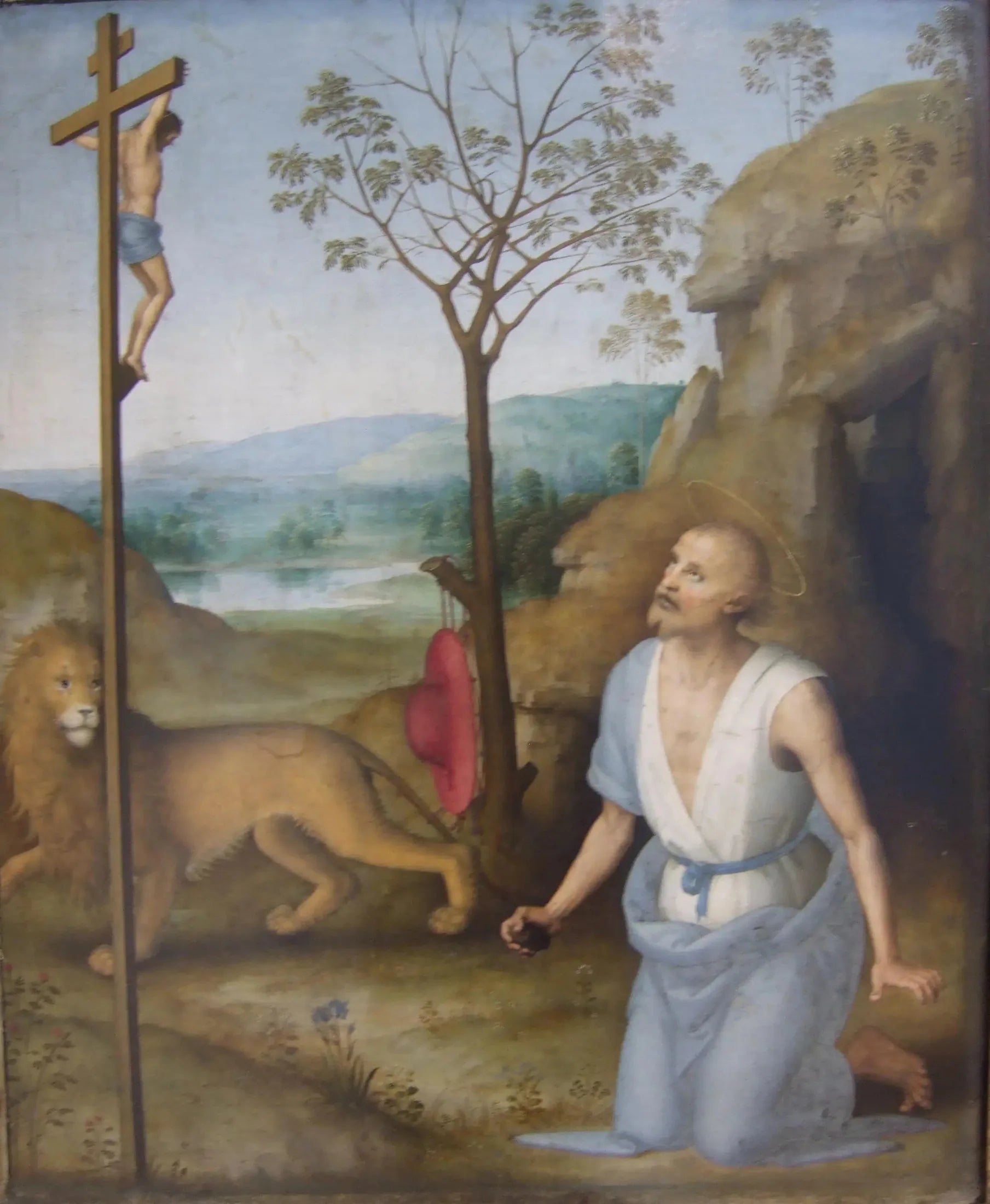 Saint Jérôme dans le désert - Pietro Perugino image 1 tableau peint à l’huile sur toile