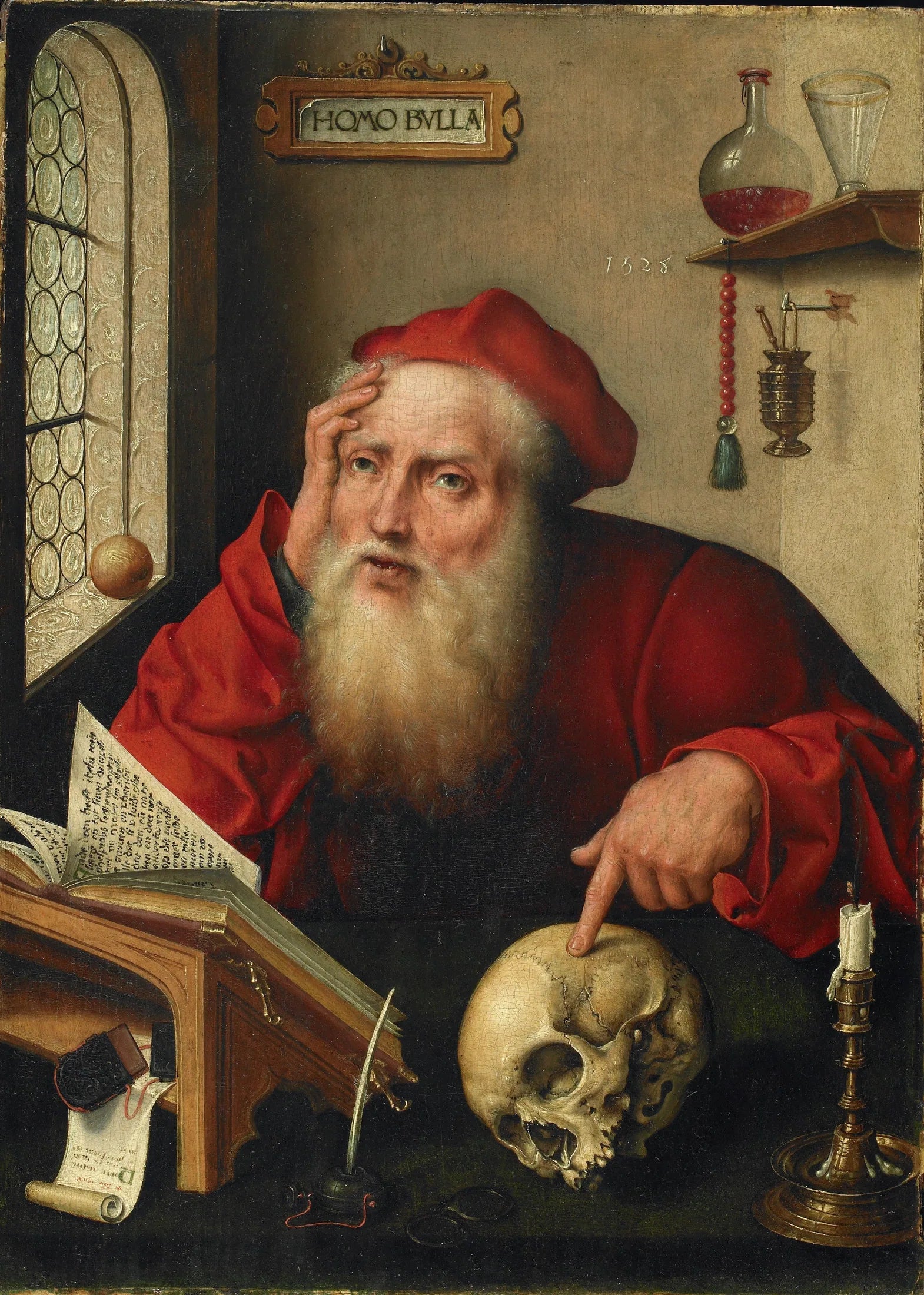 Saint Jérôme dans son cabinet de travail - Joos van Cleve image 1 reproduction artisanale de tableau