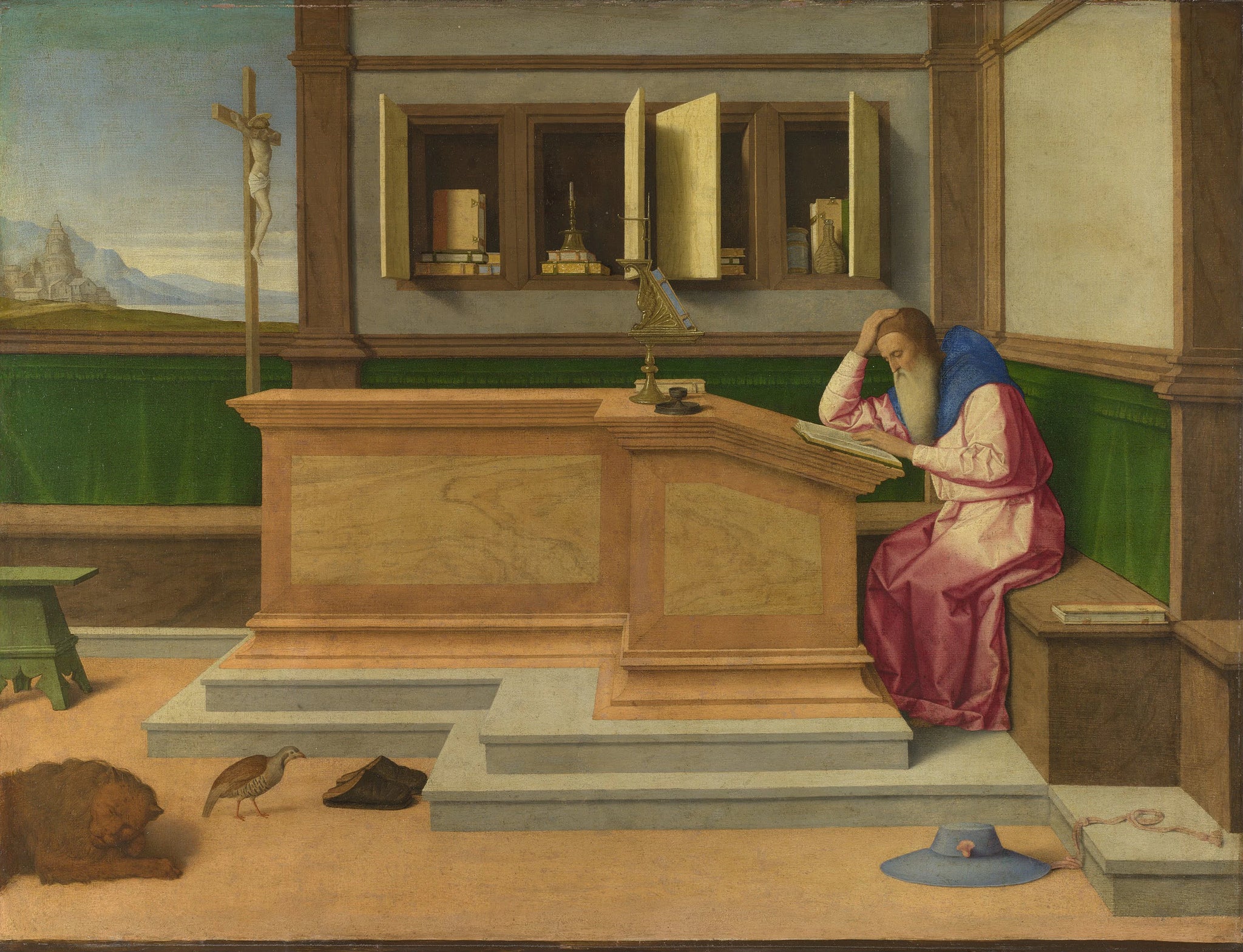 Saint Jérôme dans son étude - Vincenzo Catena