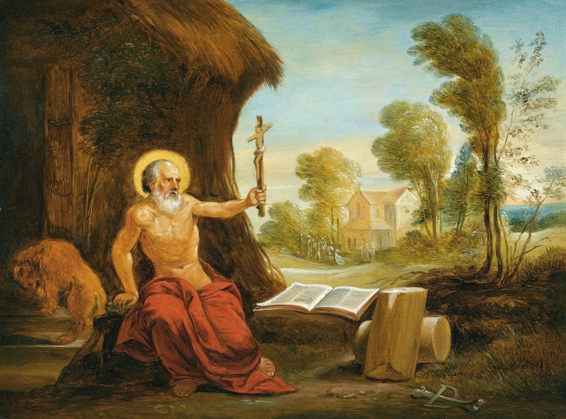 Saint Jérôme - David Teniers le Jeune image 1 copie de tableau peinte à la main