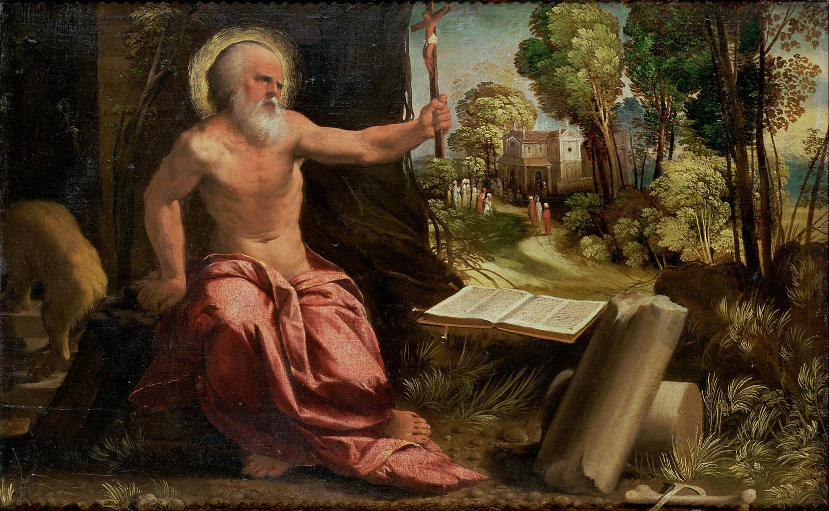Saint Jérôme - Dosso Dossi image 1 copie de tableau peinte à la main