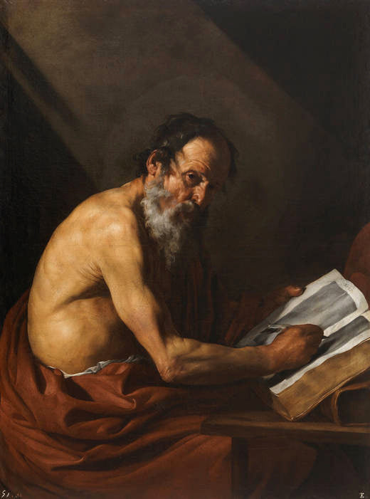 Saint Jérôme écrivant - Jusepe de Ribera image 1 tableau peint à l’huile sur toile