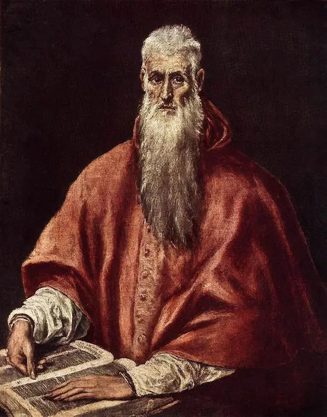 Saint Jérôme en cardinal - El Greco image 1 copie peinte à la main à l’huile