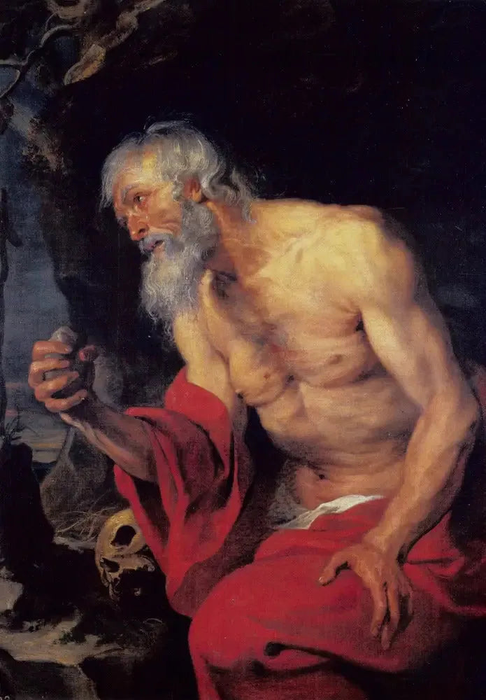 Saint Jérôme en pénitence - Antoine van Dyck image 1 copie de tableau peinte à la main