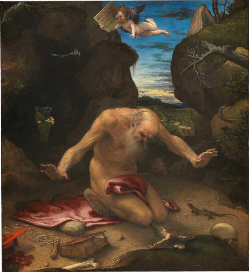 Saint Jérôme en pénitence - Lorenzo Lotto
