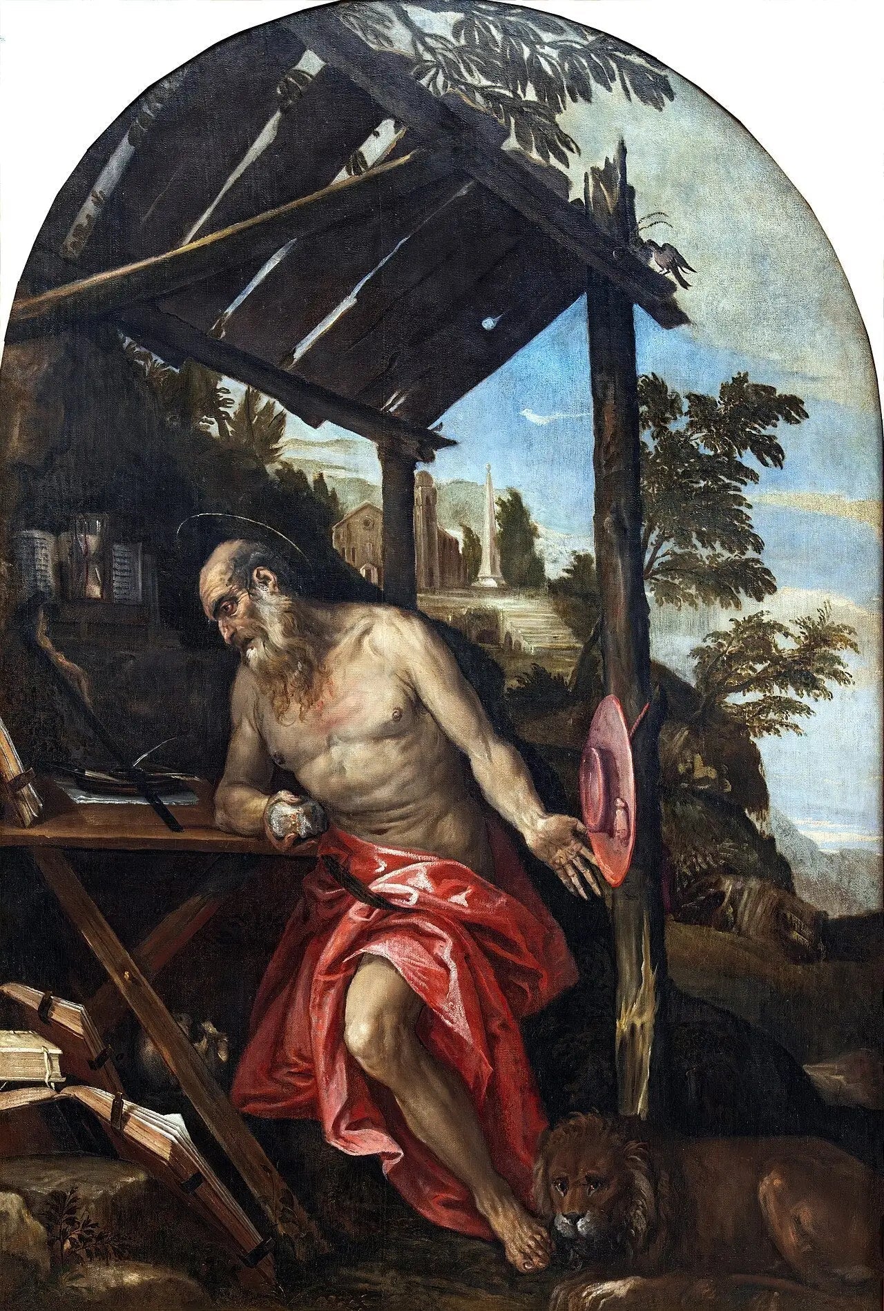 Saint Jérôme en pénitence San Girolamo pénitente - Paul Véronèse image 1 copie de tableau peinte à la main