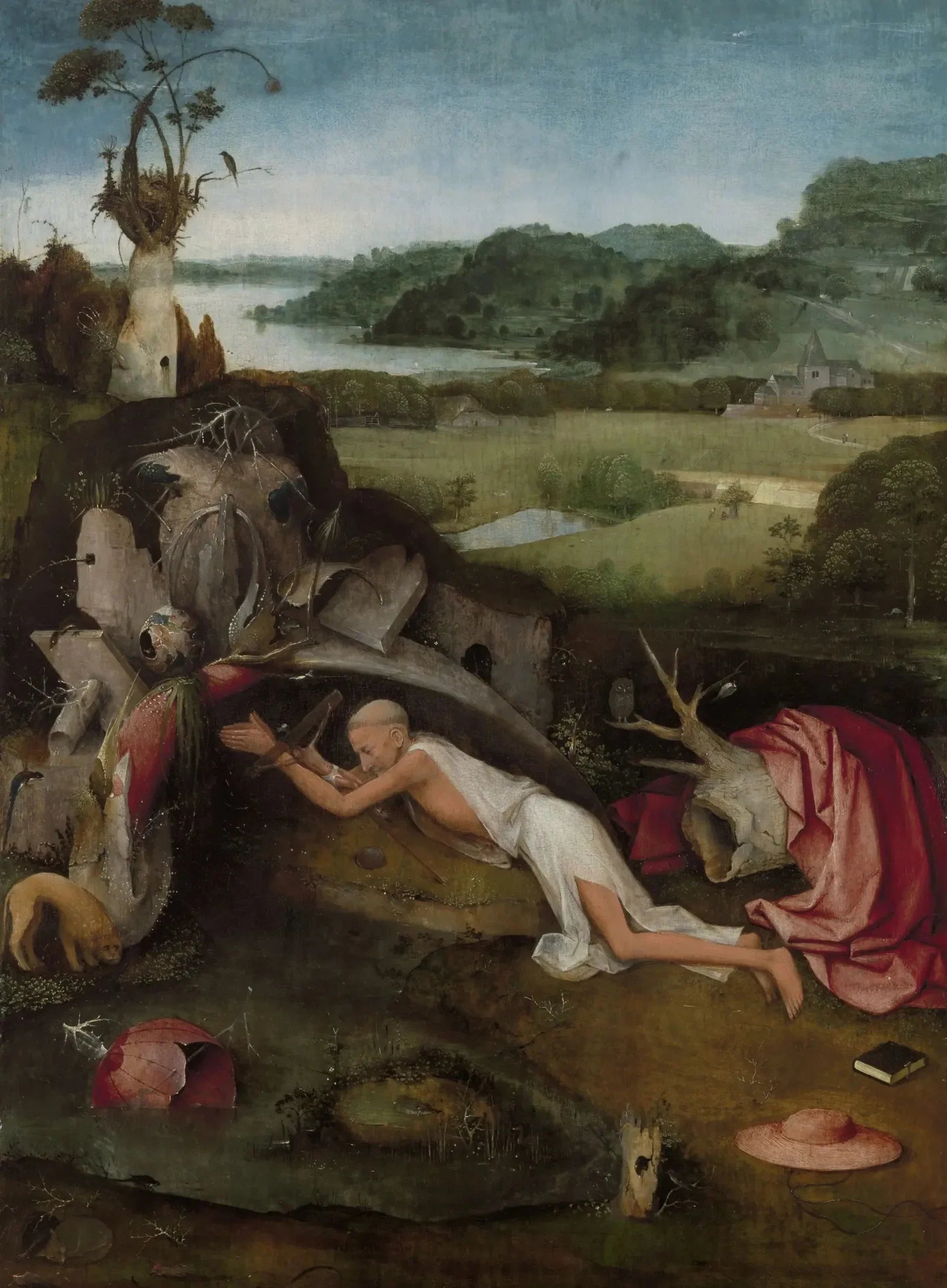 Saint Jérôme en prière - Hieronymus Bosch image 1 tableau peint à l’huile sur toile