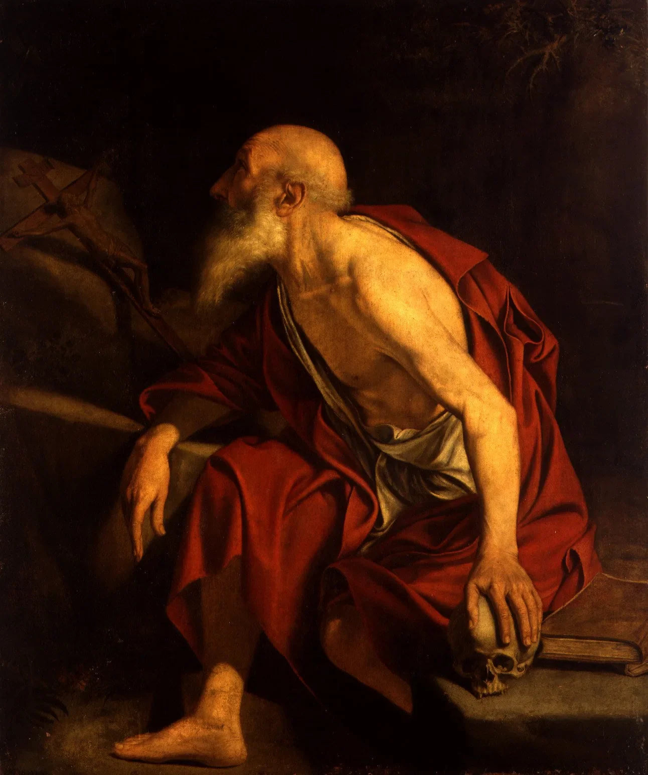 Saint Jérôme en prière - Orazio Gentileschi image 1 tableau peint à l’huile sur toile