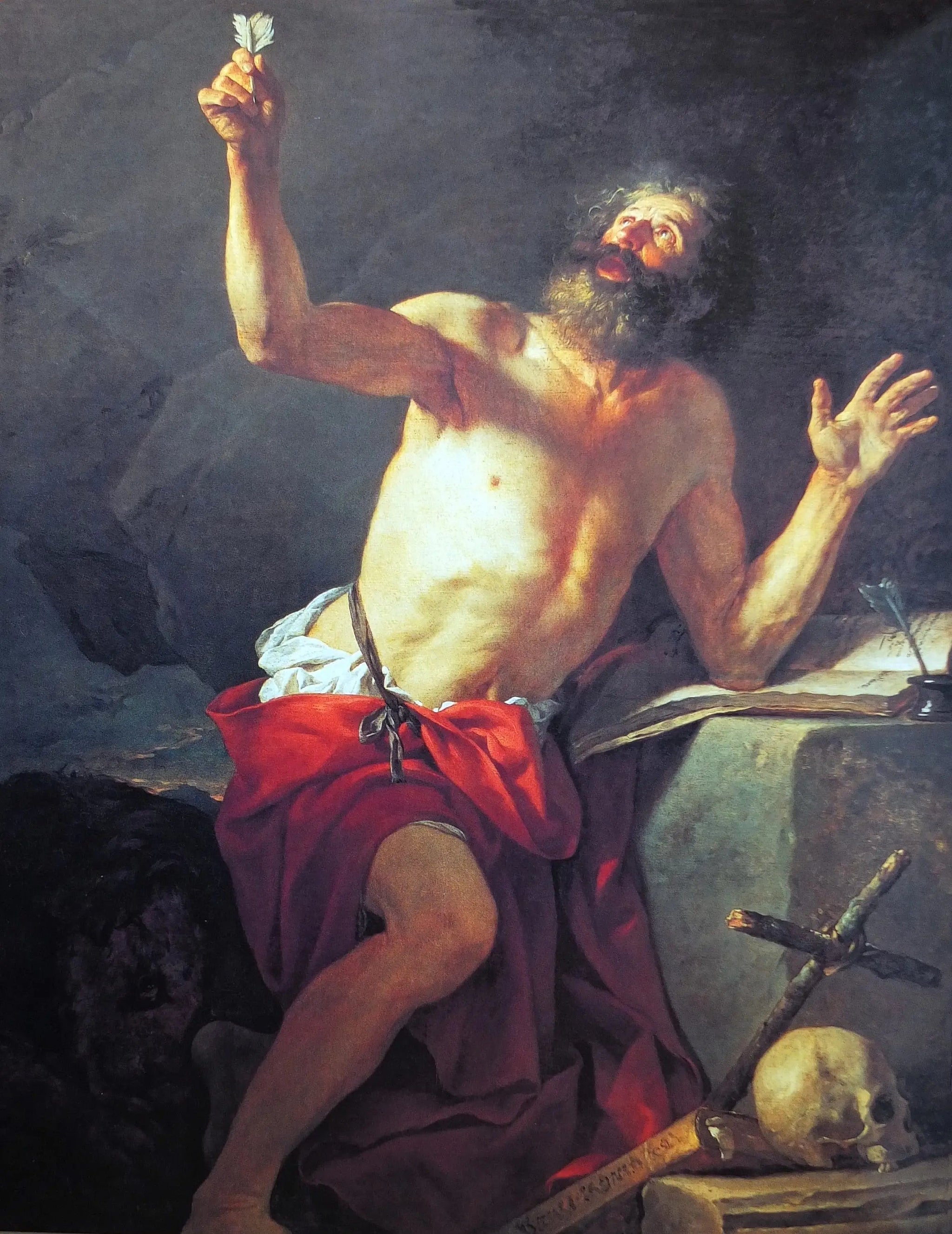 Saint Jérôme entendant la trompette du Jugement dernier - Jacques-Louis David image 1 reproduction réalisée par Alpha Reproduction