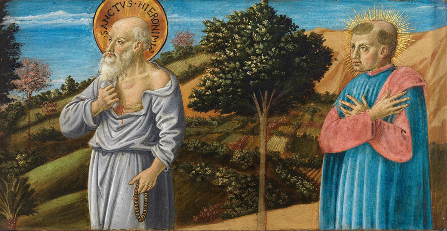 Saint Jérôme et le bienheureux Bartolo Buompedoni de San Giminiano - Benozzo Gozzoli
