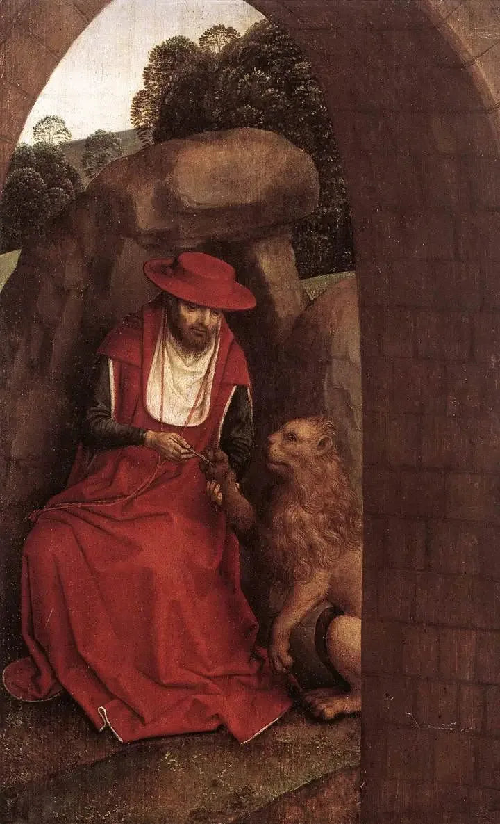 Saint Jérôme et le Lion - Hans Memling image 1 reproduction d’œuvre d’art à l’huile