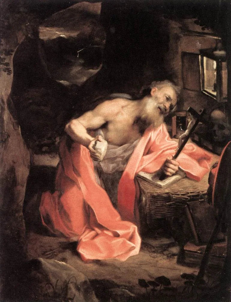 Saint Jérôme - Federico Barroci image 1 reproduction de peinture à l’huile