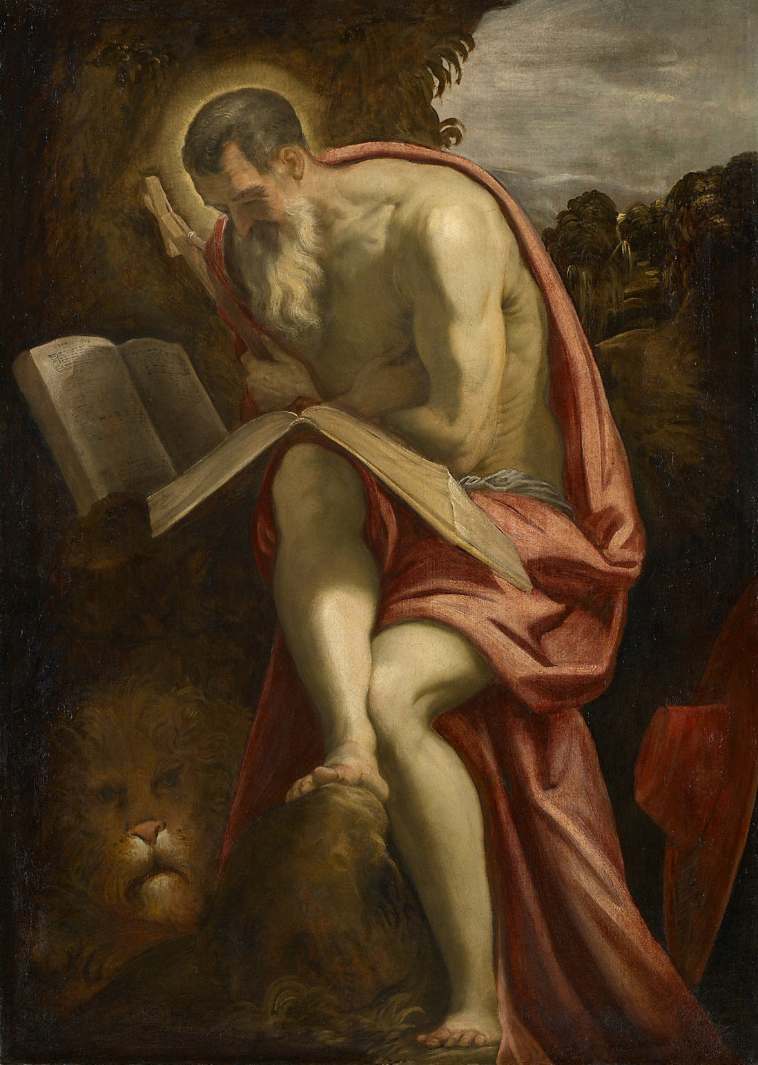Saint Jérôme - Jacopo Tintoretto image 1 copie de tableau peinte à la main