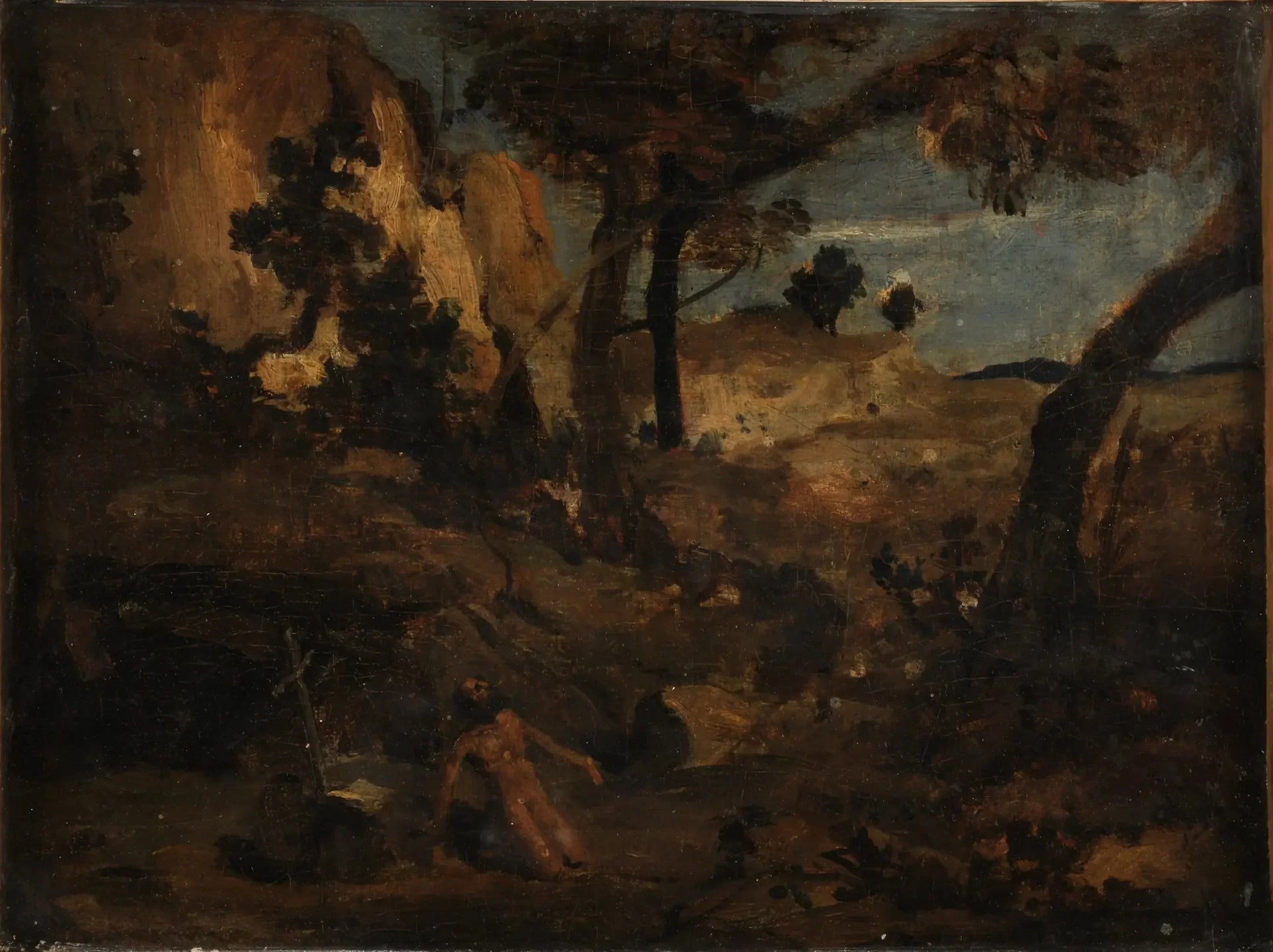 Saint Jérôme - Jean-Baptiste Camille Corot image 1 copie de tableau peinte à la main
