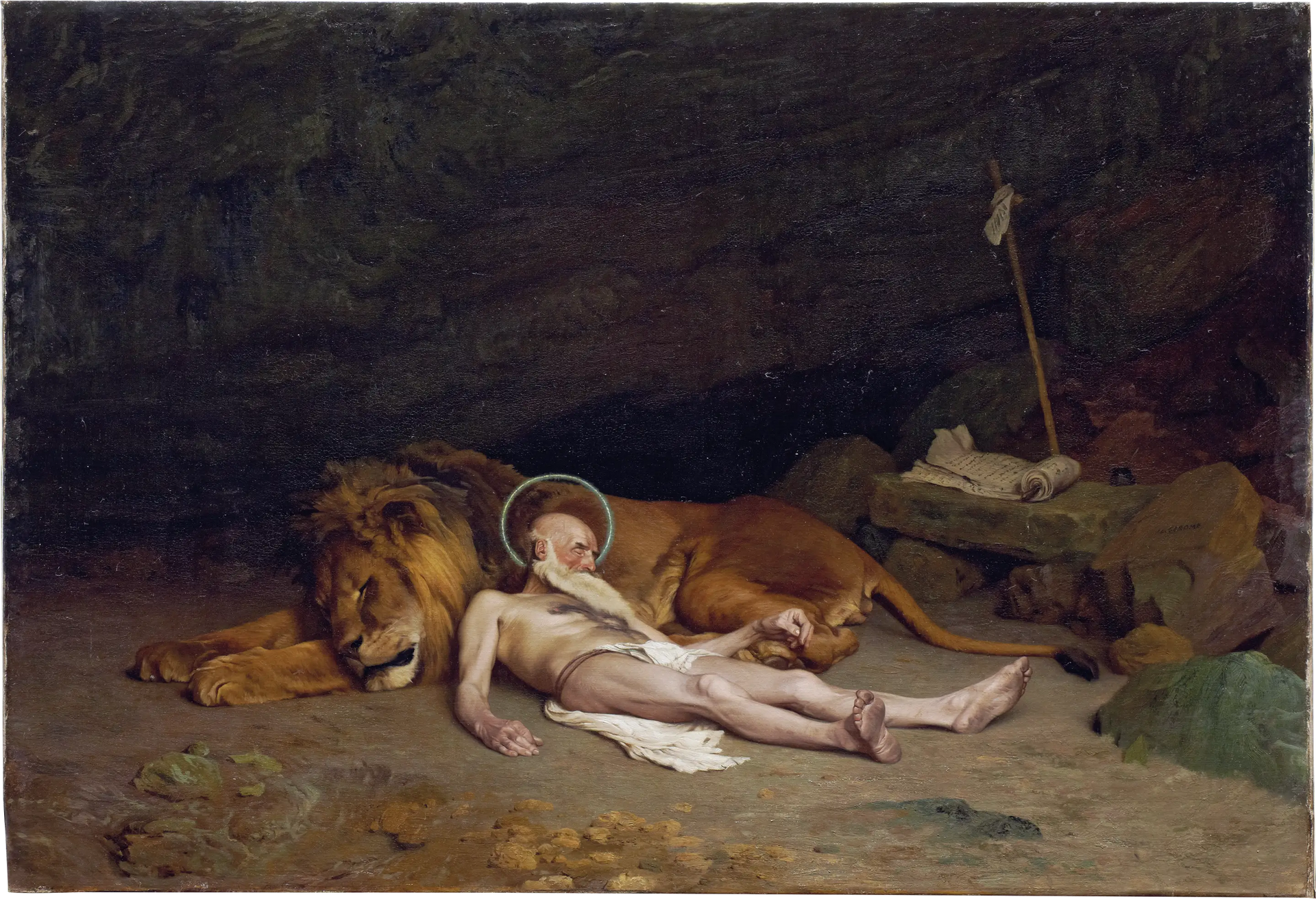 Saint Jérôme - Jean-Léon Gérôme image 1 reproduction d’œuvre d’art à l’huile