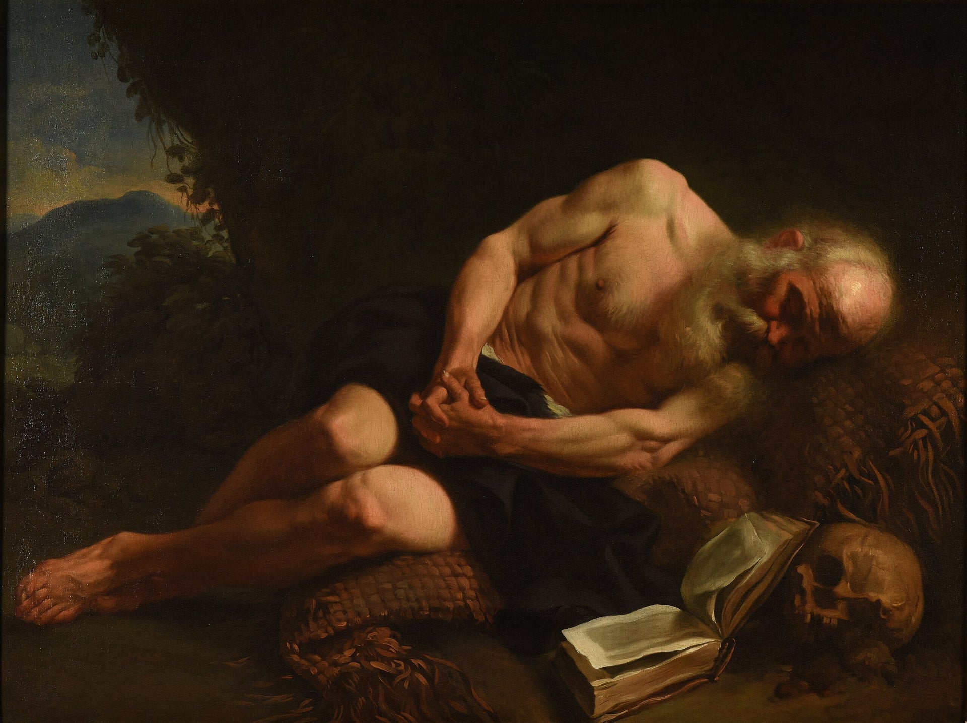 Saint Jérôme - Joseph-Marie Vien image 1 reproduction artisanale de tableau