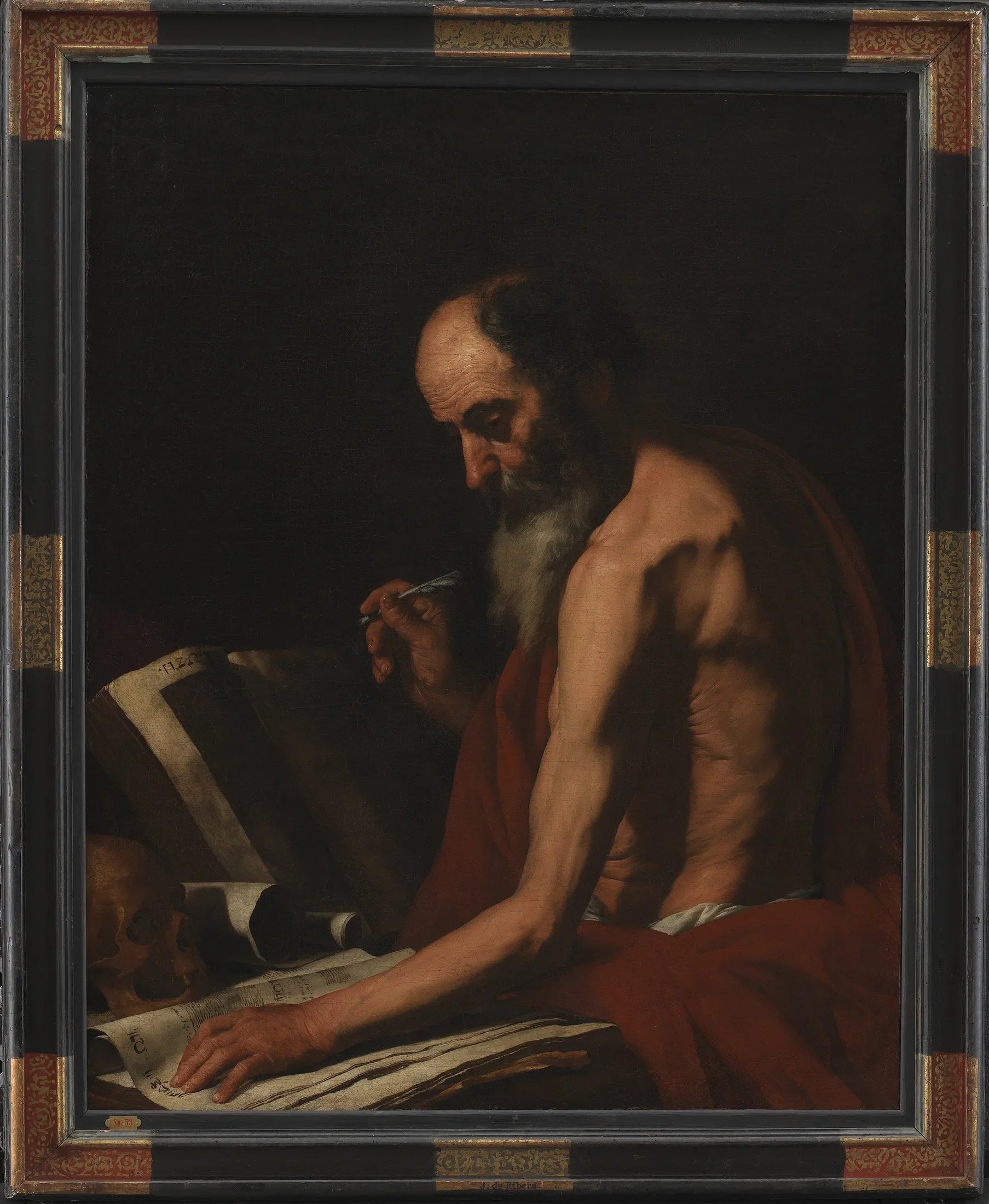 Saint Jérôme - Jusepe de Ribera image 1 reproduction d’œuvre d’art à l’huile