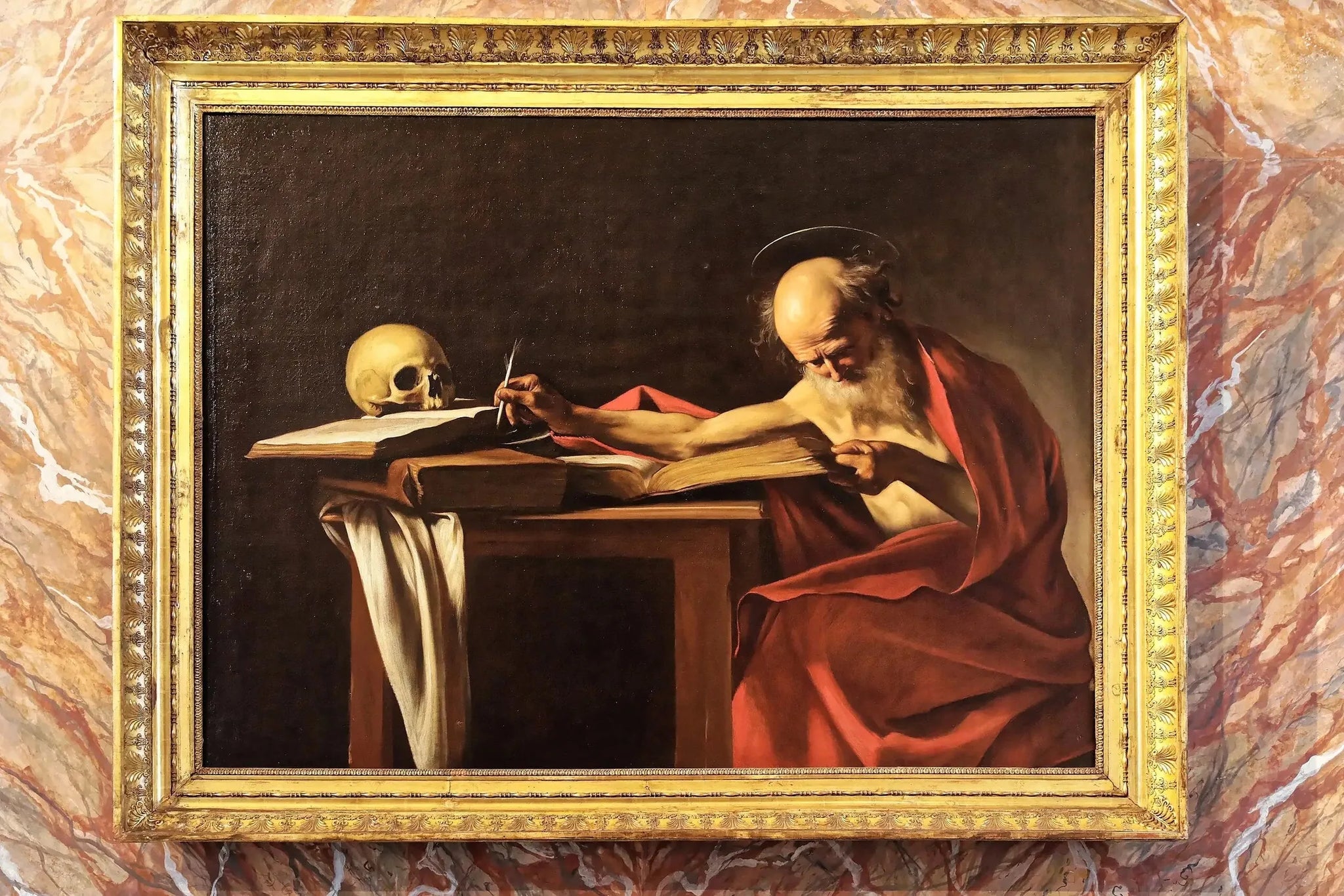 Saint Jérôme - Le Caravage image 2 copie de tableau peinte à la main