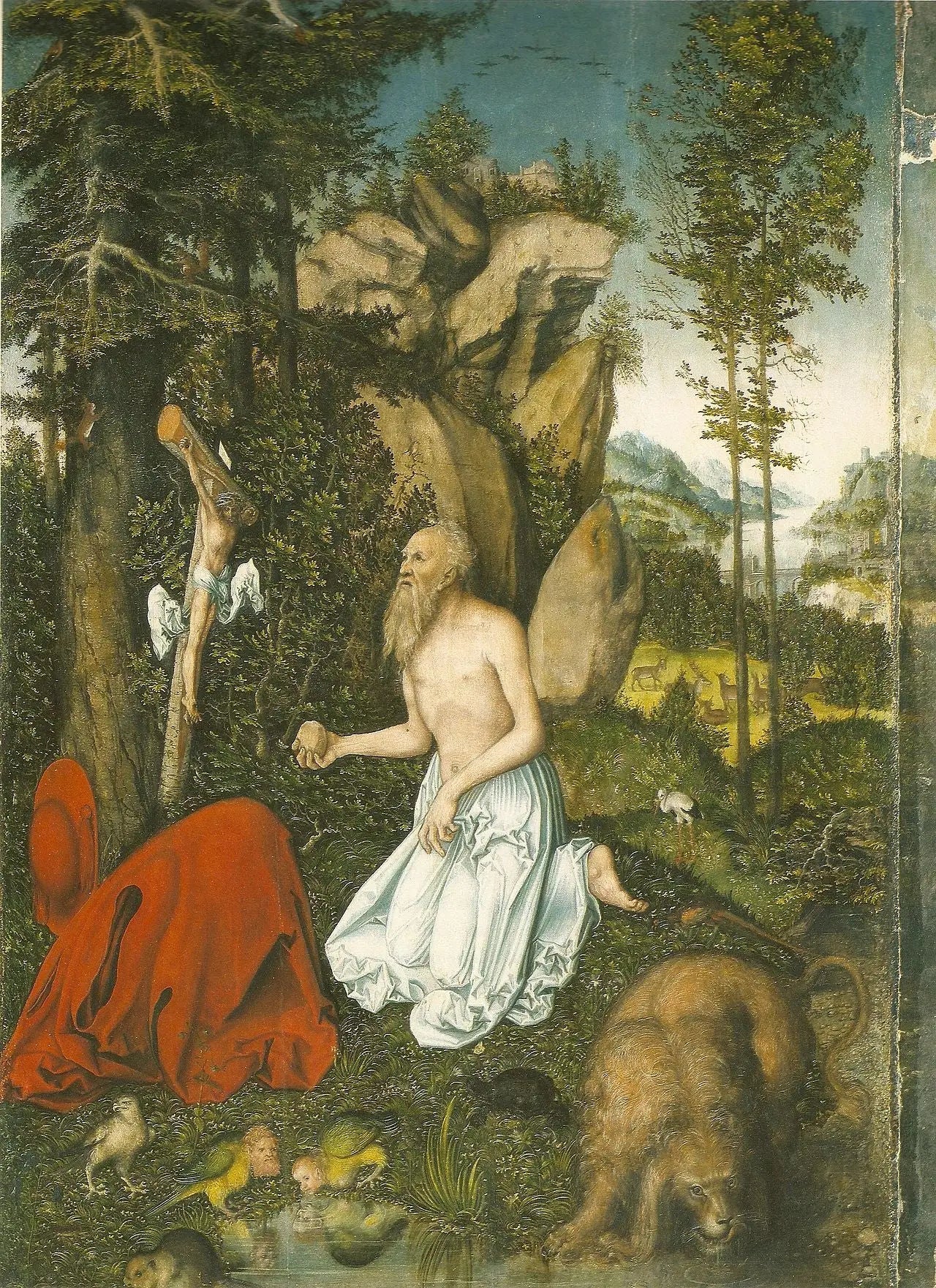 Saint-Jérôme - Lucas Cranach the Elder image 1 reproduction d’œuvre d’art à l’huile