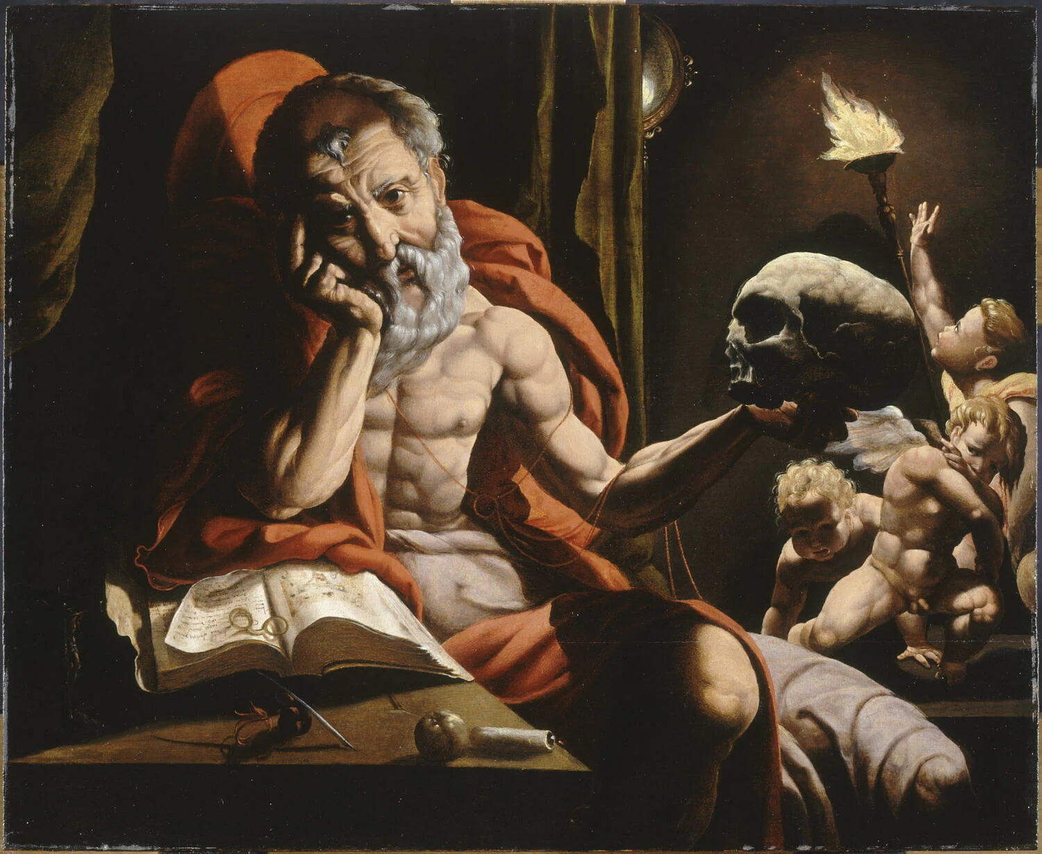 Saint Jérôme méditant - Jan Cornelisz Vermeyen