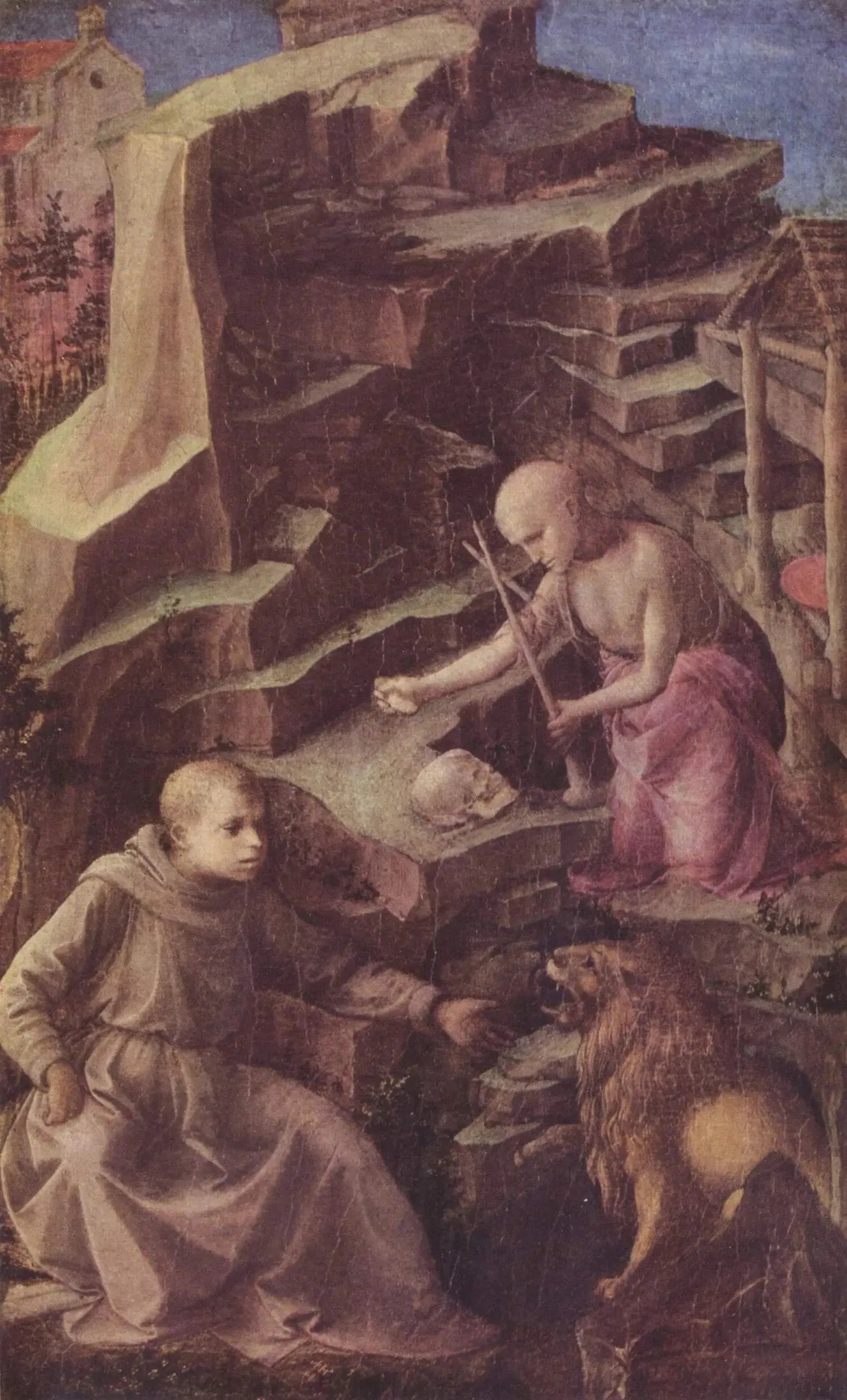 saint Jérôme pénitent - Fra Filippo Lippi image 1 copie peinte à la main à l’huile