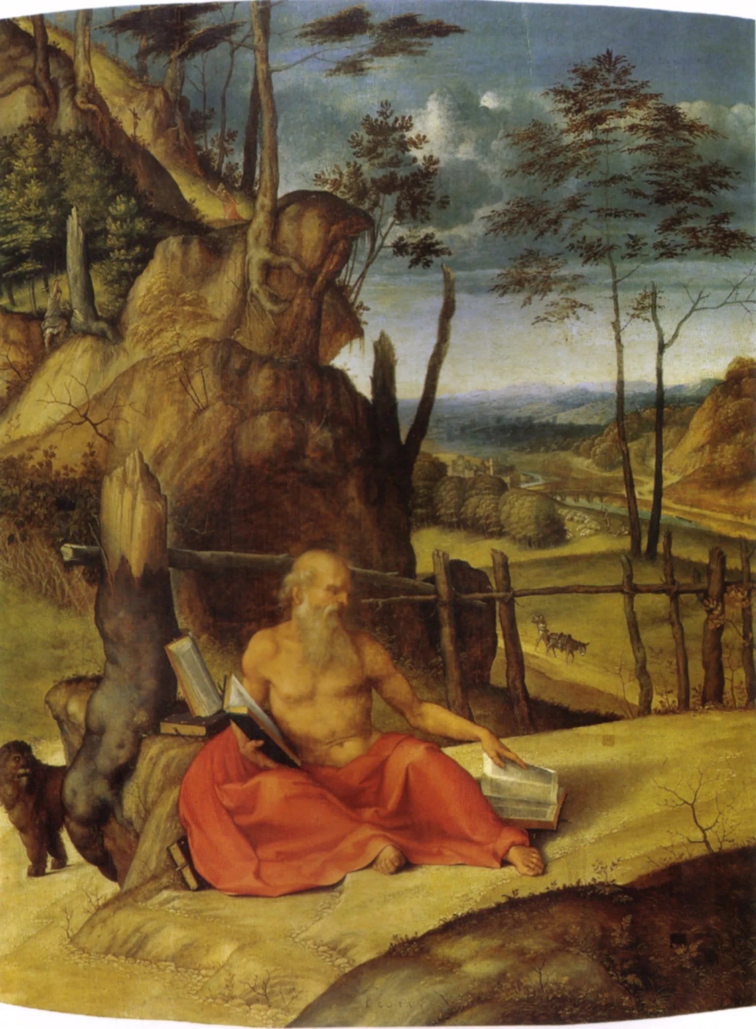 Saint Jérôme pénitent - Lorenzo Lotto image 1 copie de tableau peinte à la main