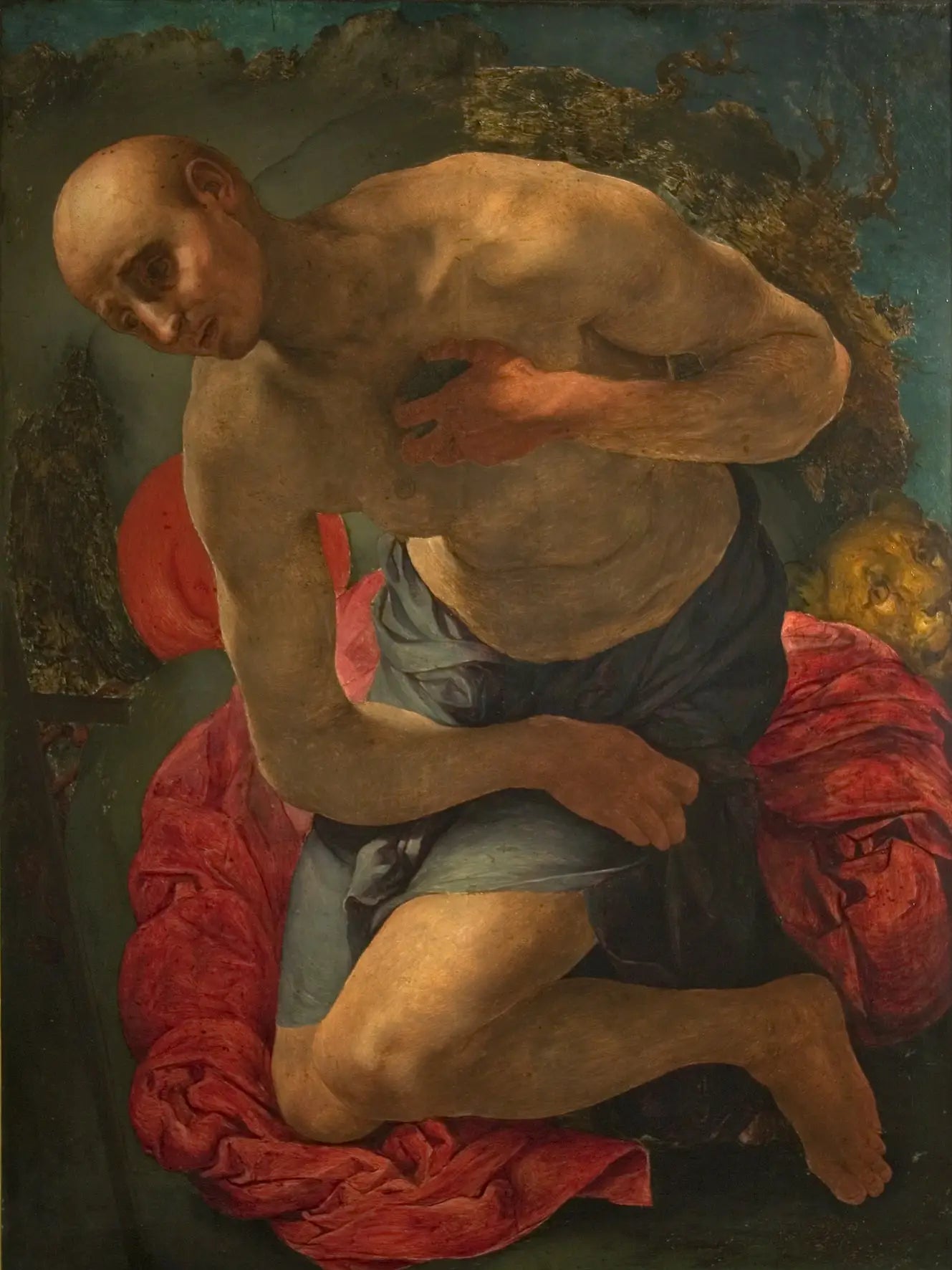 Saint Jérôme pénitent - Pontormo image 1 copie peinte à la main à l’huile