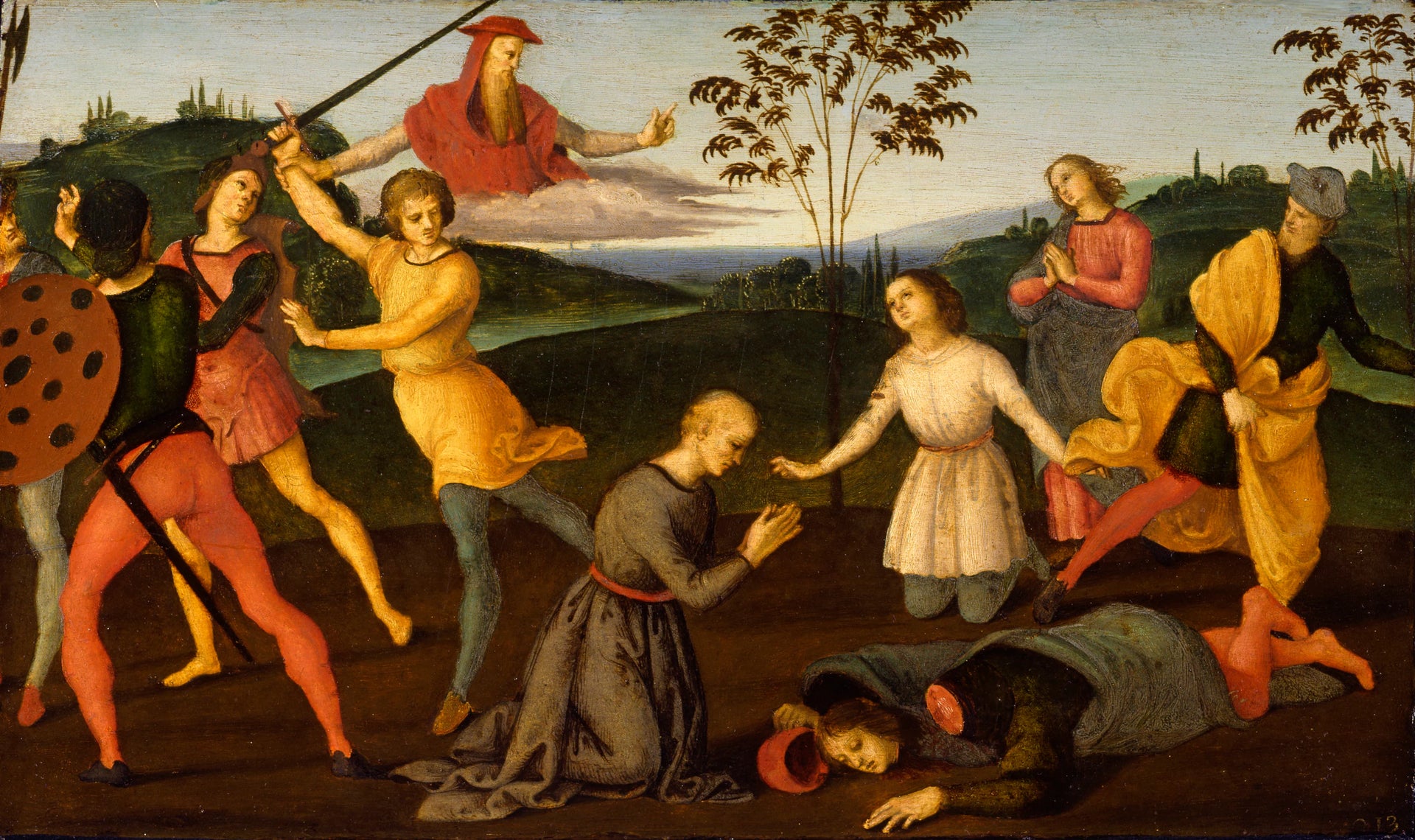 Saint Jérôme punissant l'hérétique Sabinien - Raphaël Sanzio