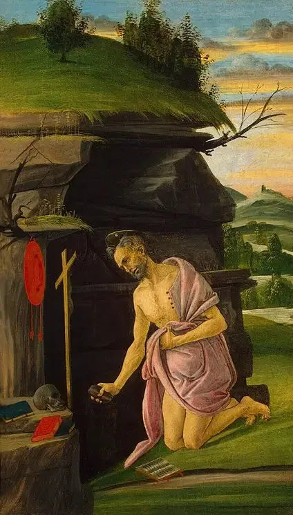 Saint Jérôme - Sandro Botticelli image 1 copie peinte à la main à l’huile